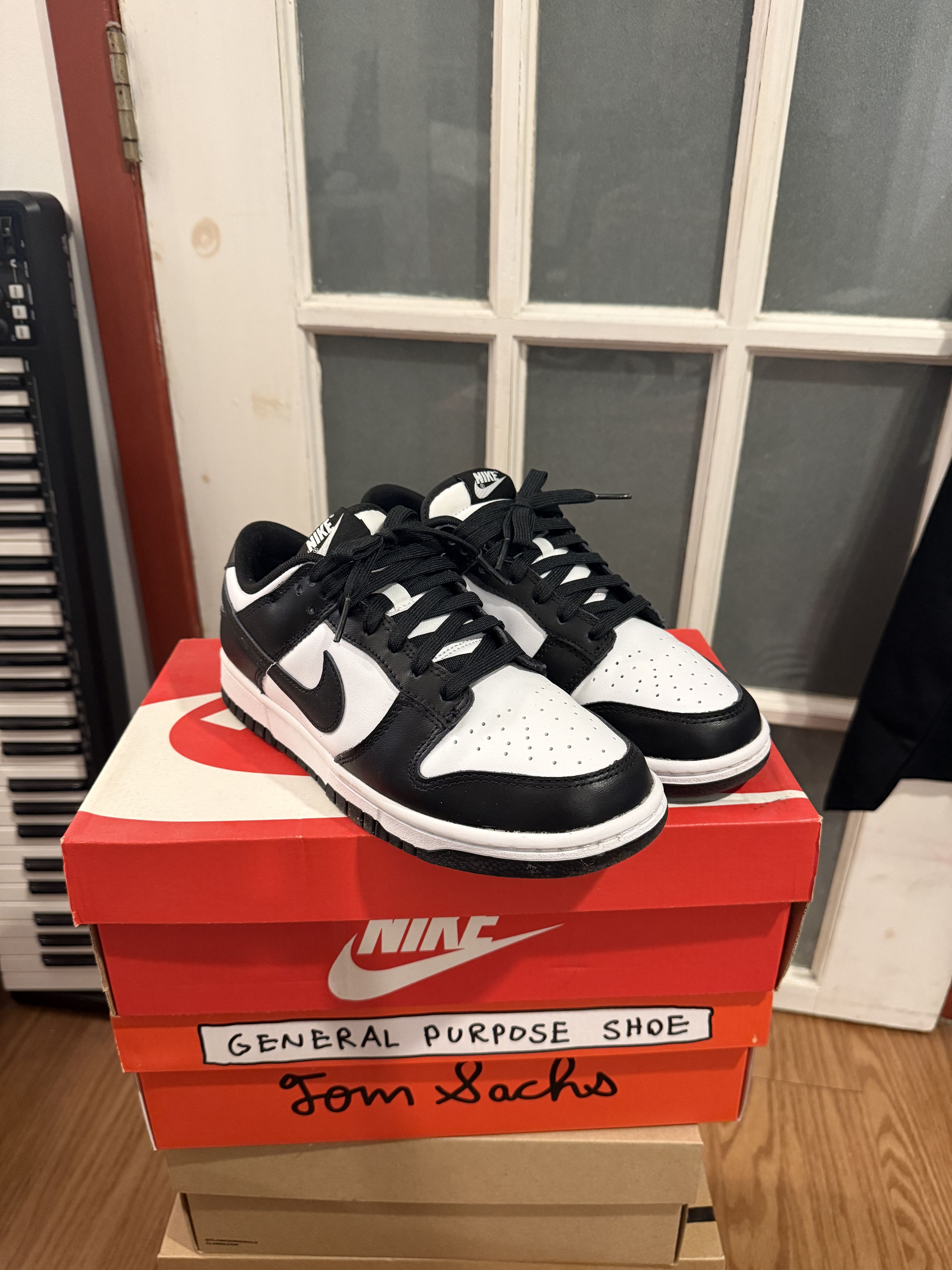 Nike Nike Dunk Low Retro - White/Black-White Size US 8 / EU 41 - 2 Thumbnail