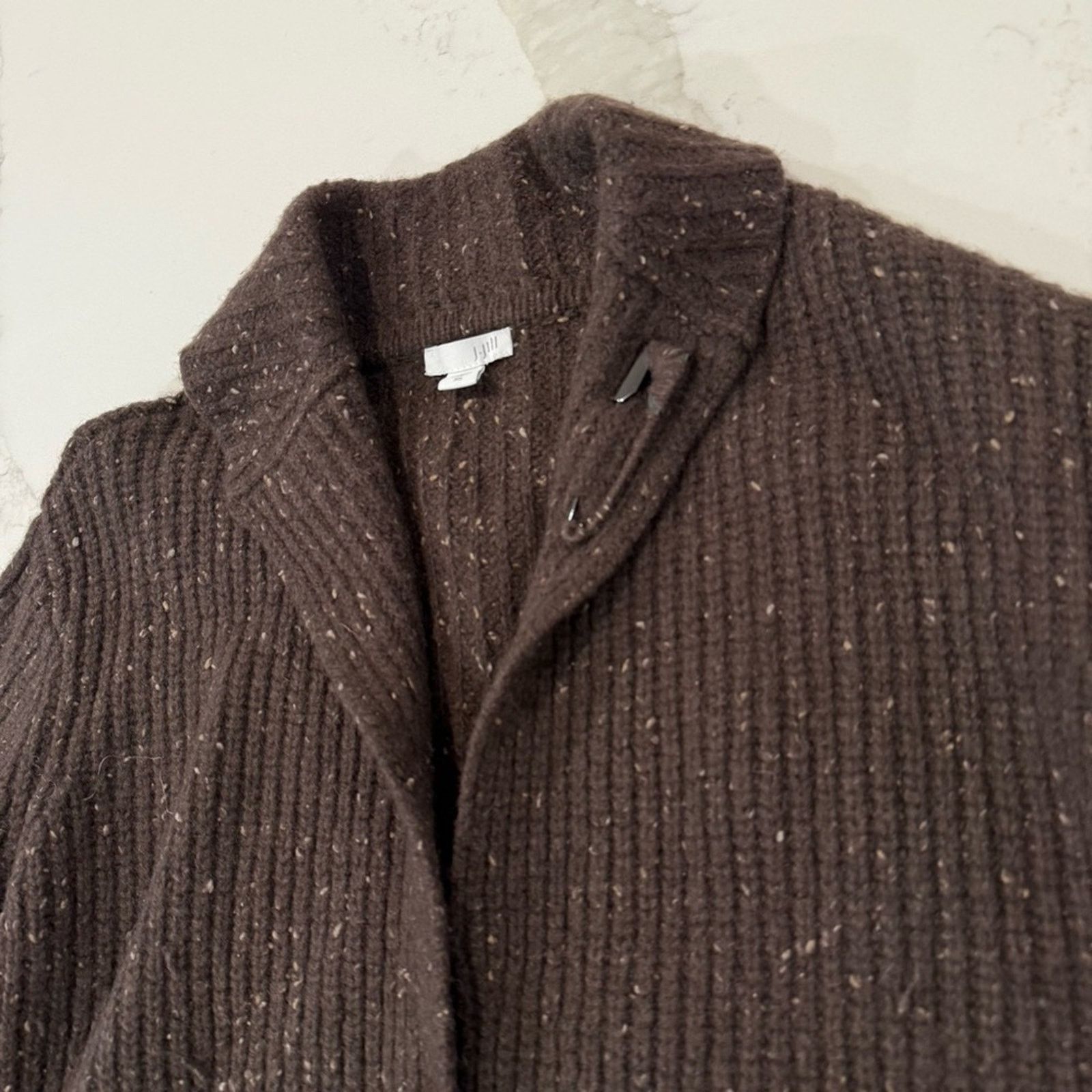J. Jill J. Jill Wool Blend Speckled Cardigan Sweater Womens XS Brown Size XS / US 0-2 / IT 36-38 - 4 Thumbnail