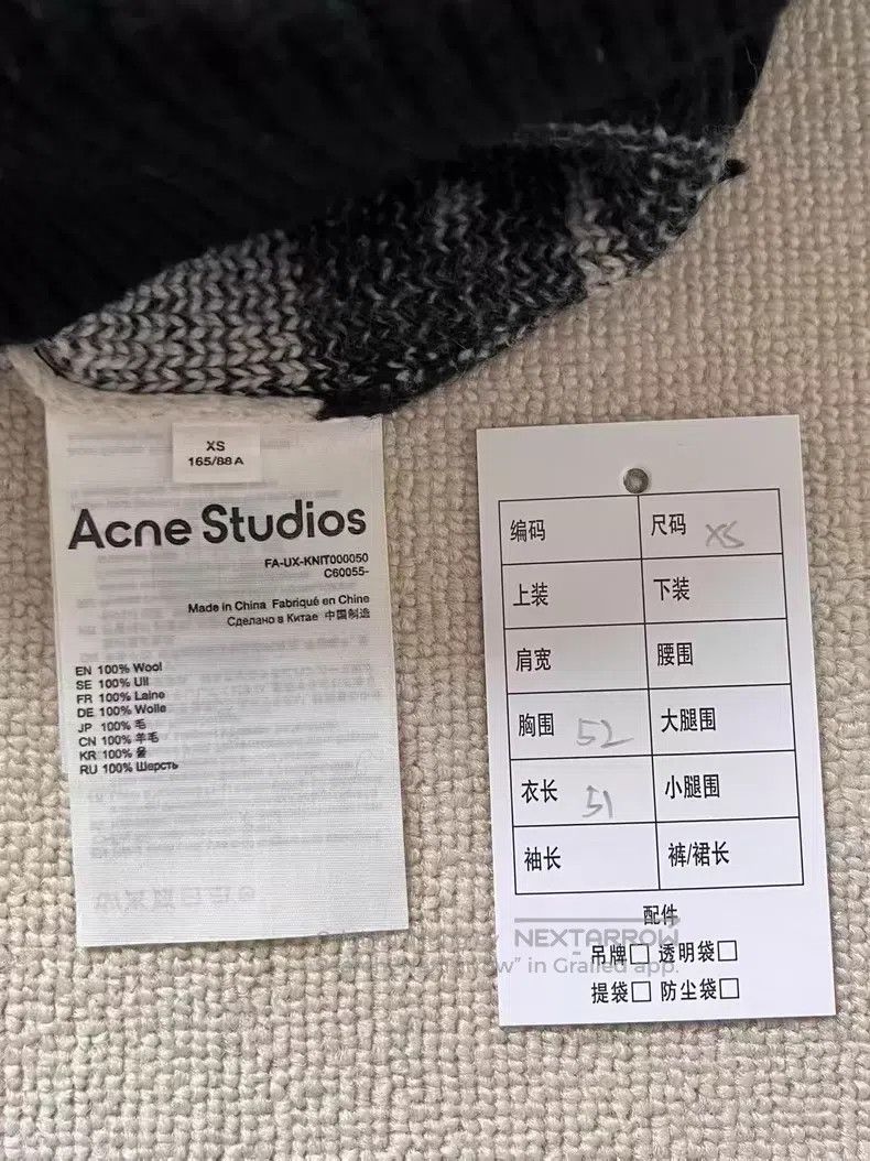 Acne Studios Acne Studios Expression Plaid Crew Neck Long Sleeve Wool S Size XS / US 0-2 / IT 36-38 - 5 Thumbnail