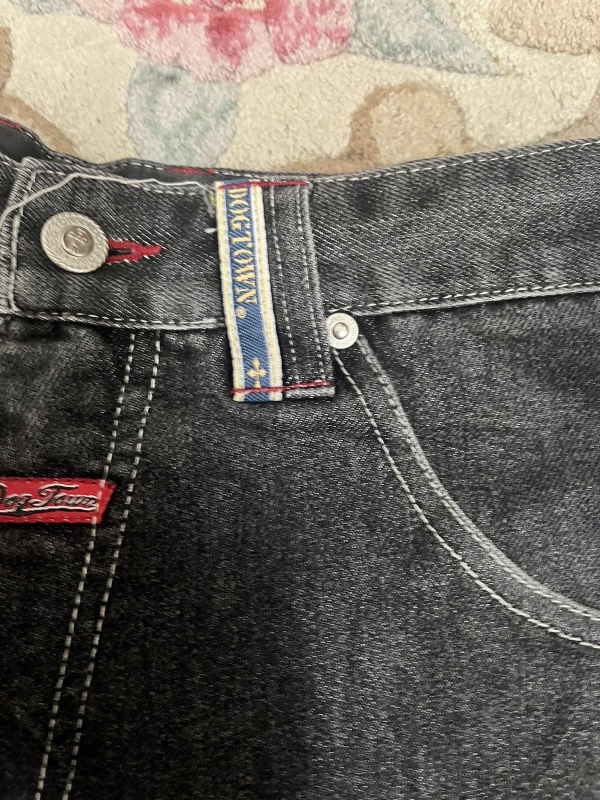 Dogtown Vintage Dogtown Skateboard Skull Denim Size US 31 - 4 Thumbnail