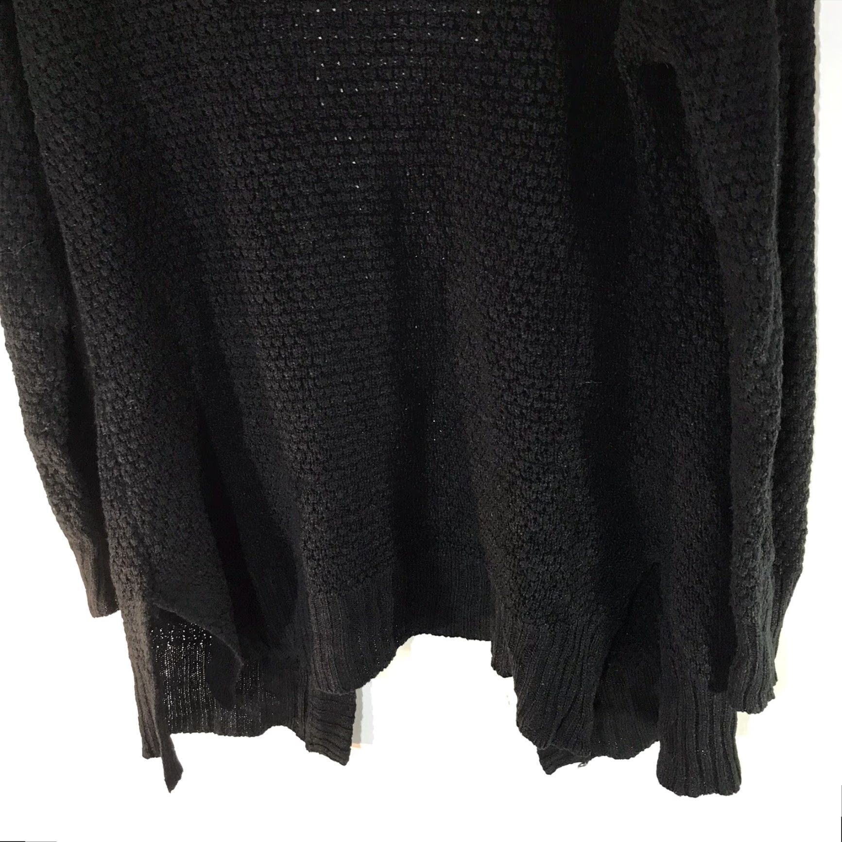 Vintage Love By Chelsey Women's Cardigan Sweater Open Front Long Sleeve Black Fall Winter L Size L / US 10 / IT 46 - 6 Thumbnail