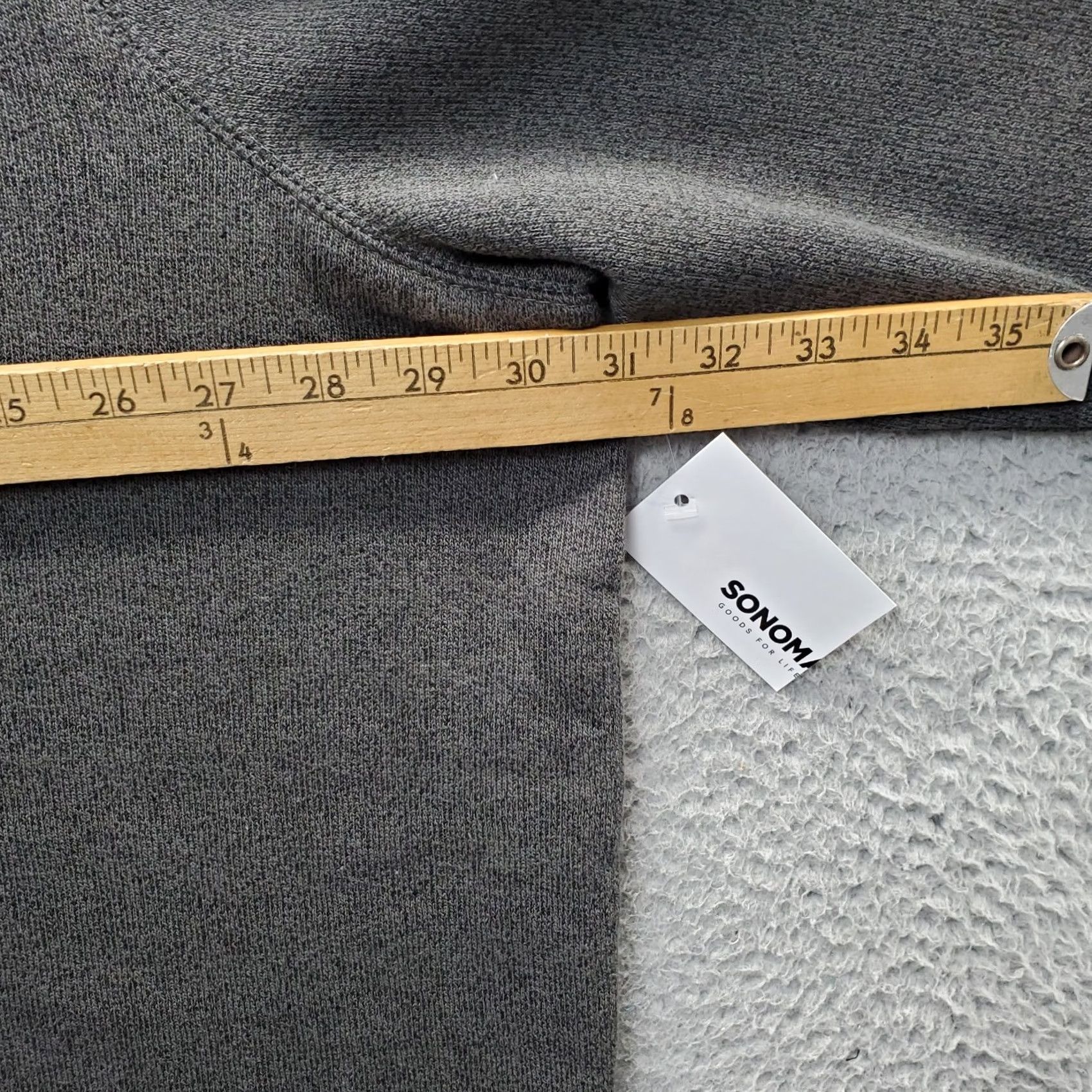 Vintage Sonoma Shirt Mens Big 4X Gray Goods For Life Sweatshirt 4XB Heavyweight Mock Neck Quarter Zip Size US XXL / EU 58 / 5 - 4 Thumbnail