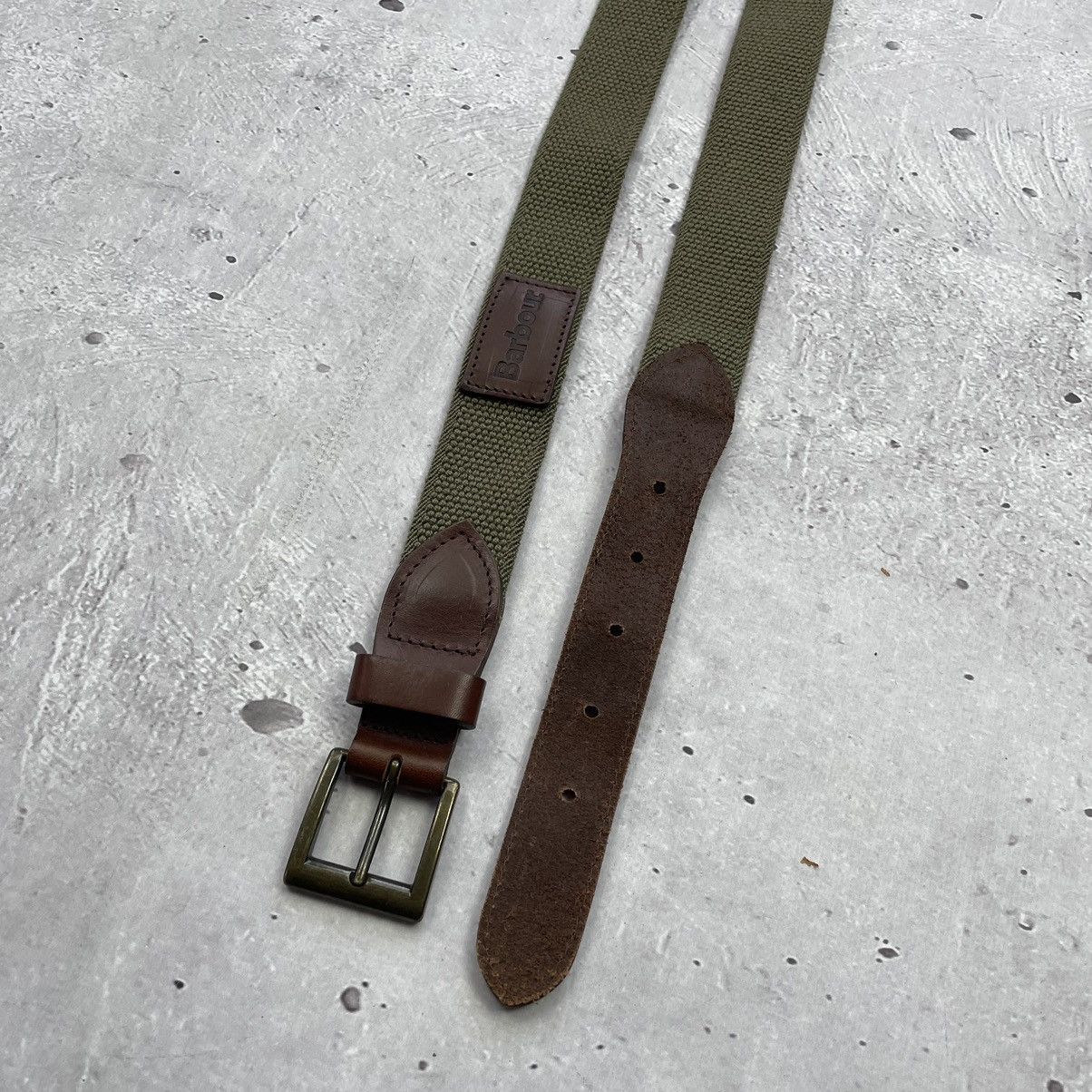 Barbour × Vintage Vintage barbour belt dark olive y2k Size ONE SIZE - 3 Thumbnail
