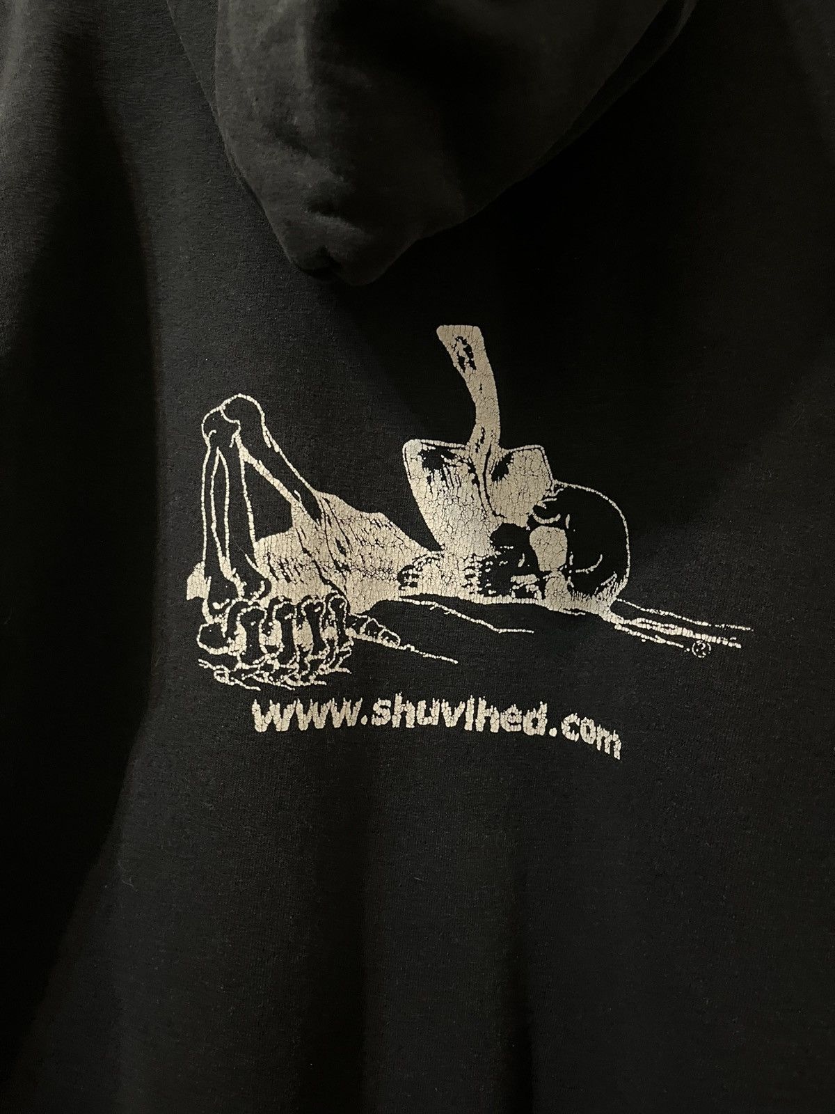 Band Tees × Vintage Vintage Shuvlhead Band Skeleton Grunge Hoodie Size US M / EU 48-50 / 2 - 2 Thumbnail