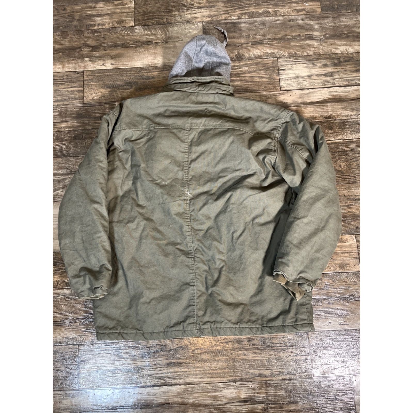 Dickies Dickies Jacket Mens 2XL Work Utility Canvas Green Hooded Zip Snap Insulated Jacket Coat JACKET Coats Workwear Hooded Green 2XL Mens Dickies Canvas Size US XXL / EU 58 / 5 - 5 Thumbnail