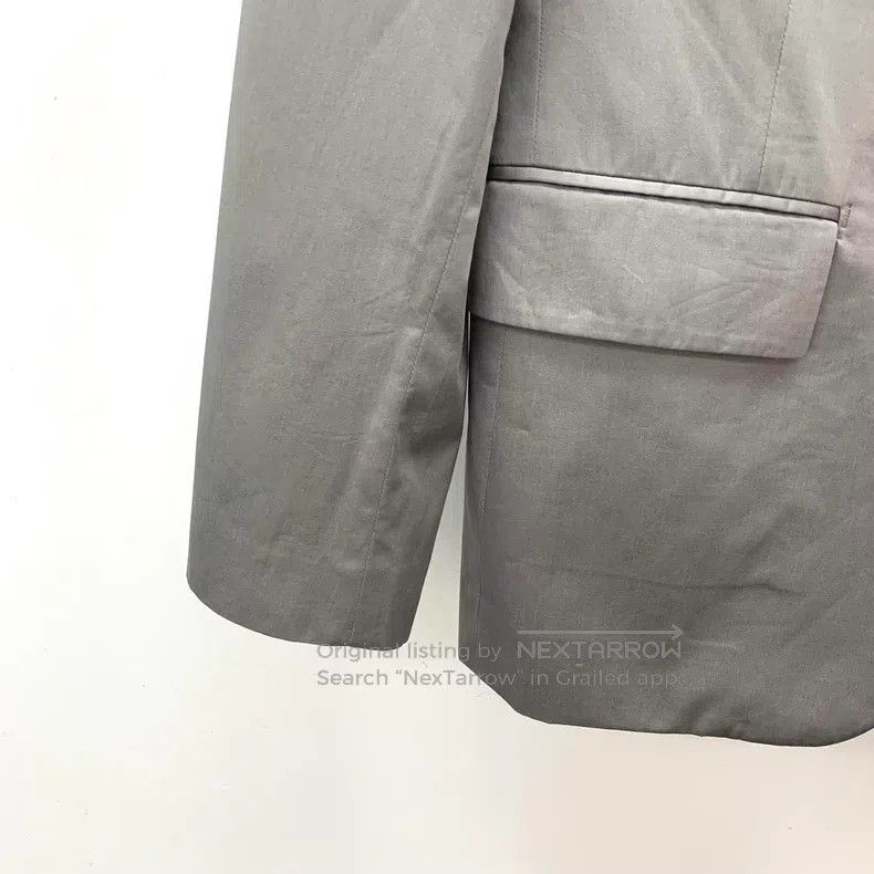 Prada Prada 23 gray triangle standard cotton lapel single-breast Size XXS / US 00 / IT 34 - 4 Thumbnail