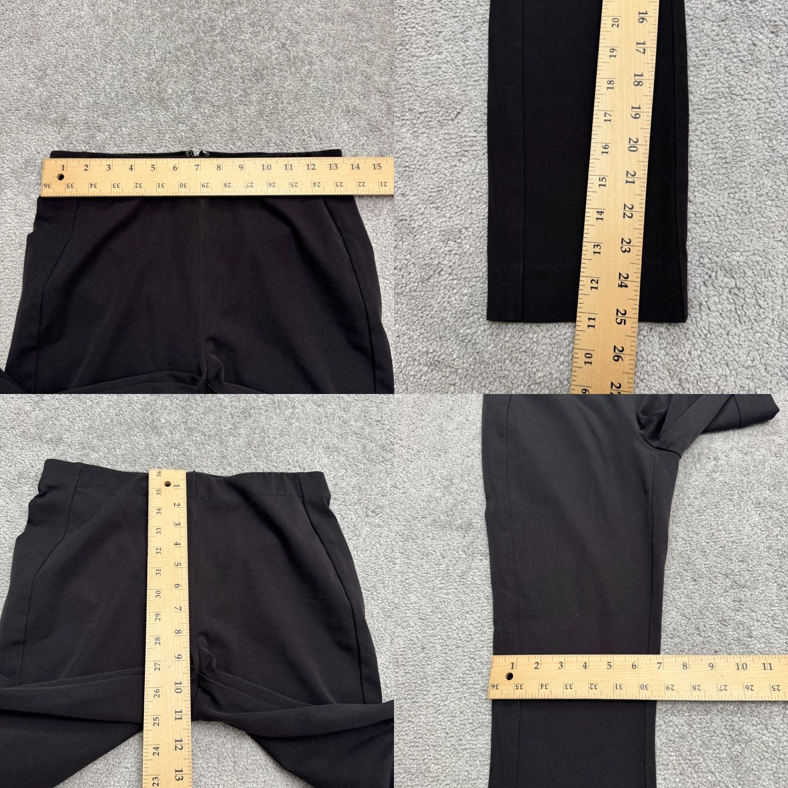 Anthropologie VINTAGE Anthropologie The Essential Skinny Ankle Pants Womens 4 Black Stretch Classic Size 27" / US 4 / IT 40 - 9 Thumbnail