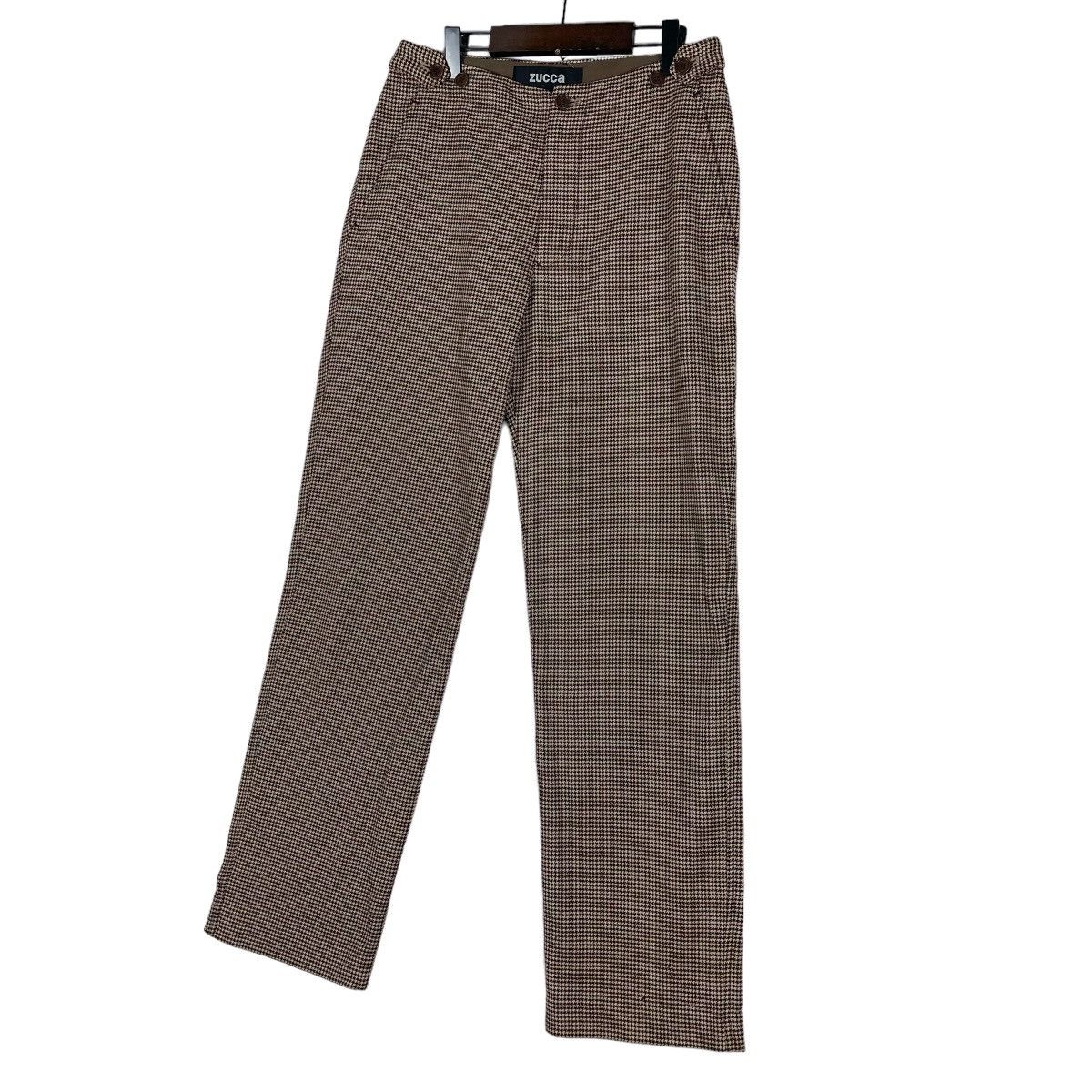 Zucca Vintage Zucca Issey Miyake Houndstooth Wool Trousers Size 32" / US 10 / IT 46 - 2 Thumbnail