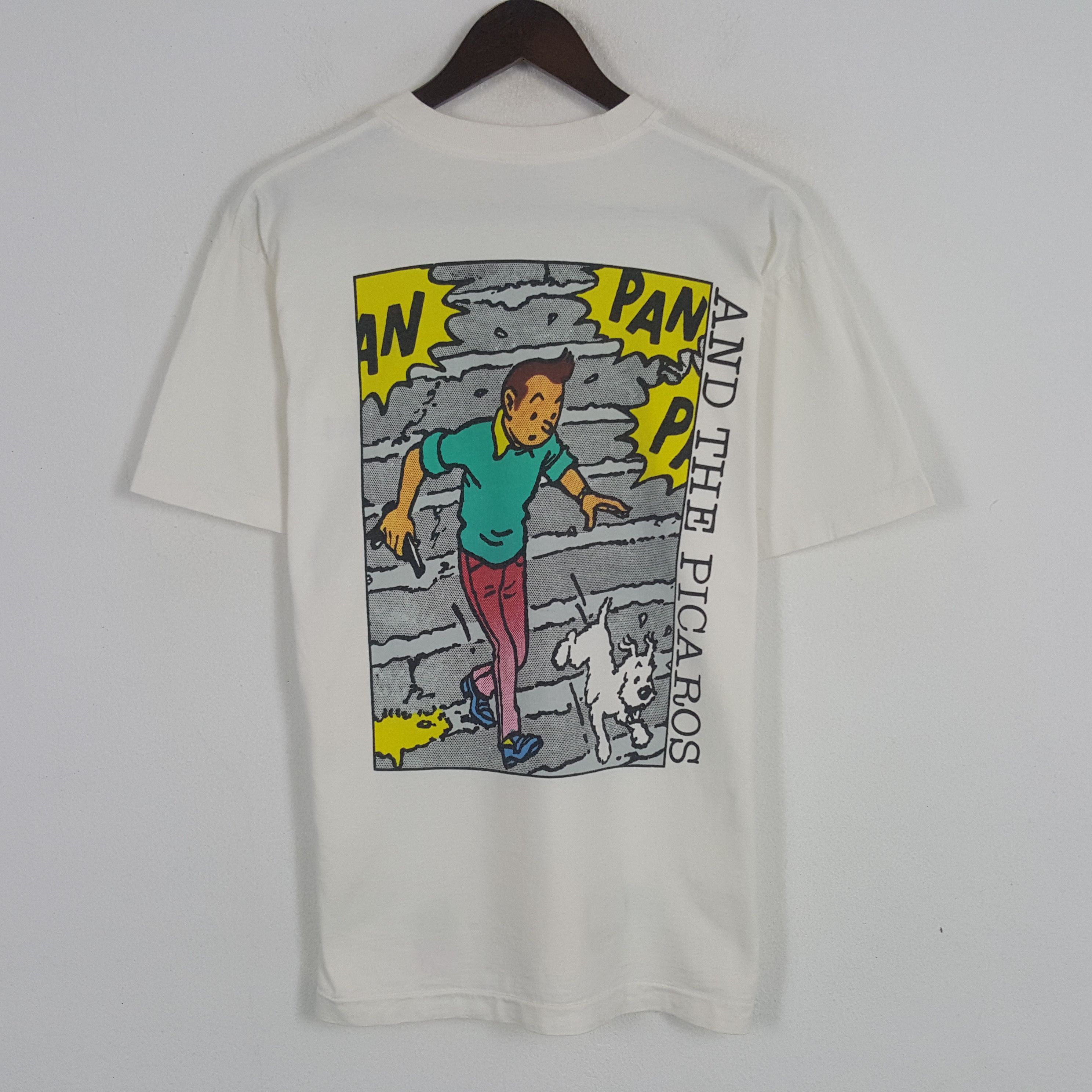 Vintage Vintage Tintin And The Picaros Tshirt Size US M / EU 48-50 / 2 - 1 Thumbnail