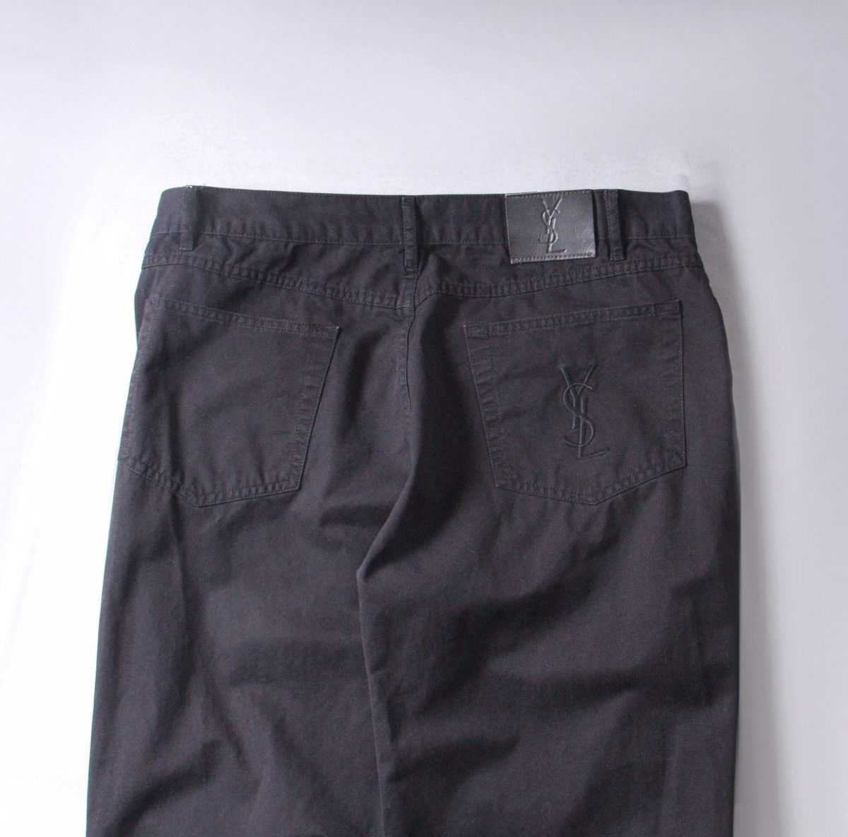 image of YSL Vintage YVES Saint Laurent Black 90's Pants W 34 L 32, Men's