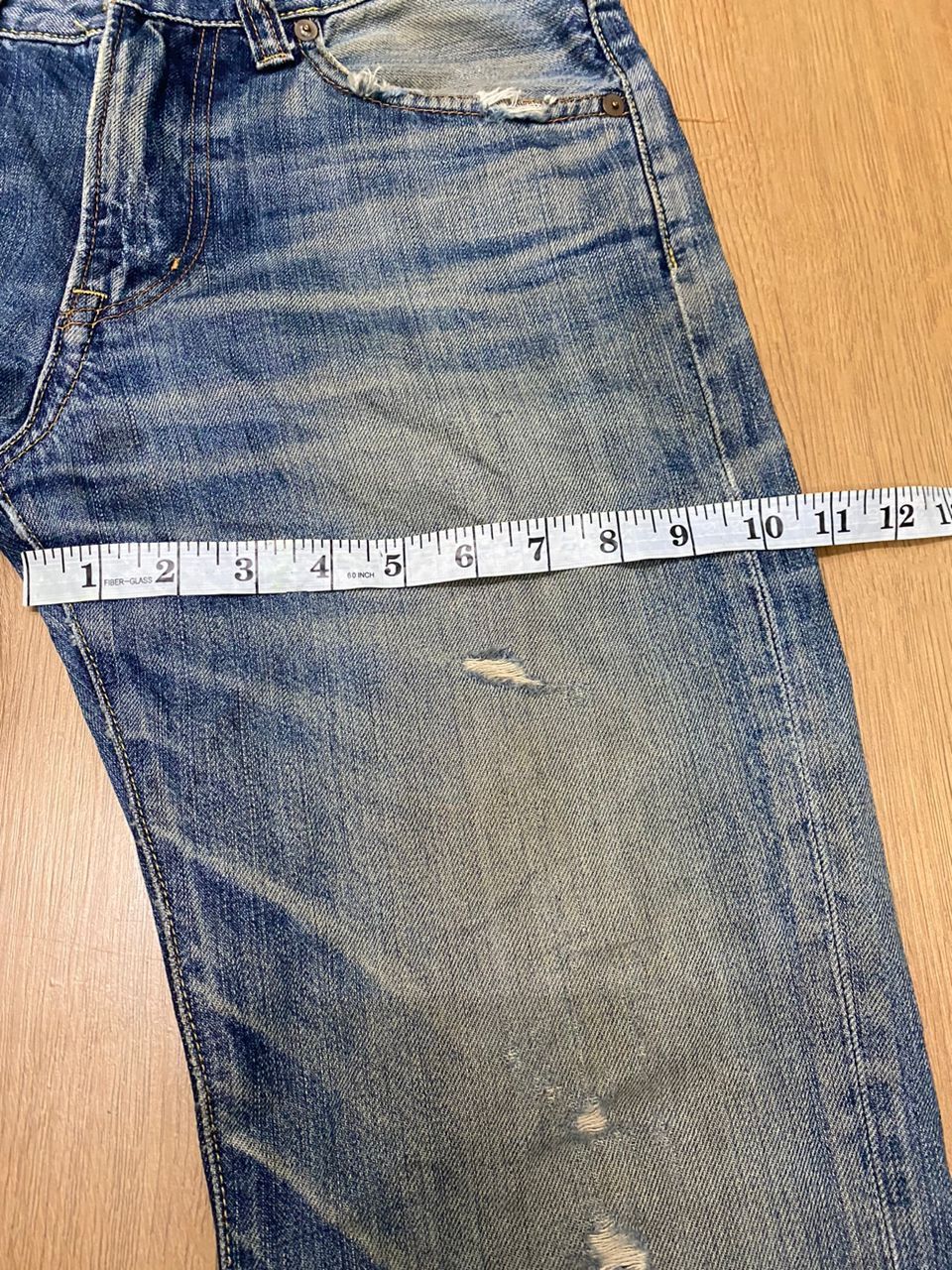 Japanese Brand W30 vintage Uniqlo jeans SS02 Distressed Denim Jeans Size US 30 / EU 46 - 10 Thumbnail