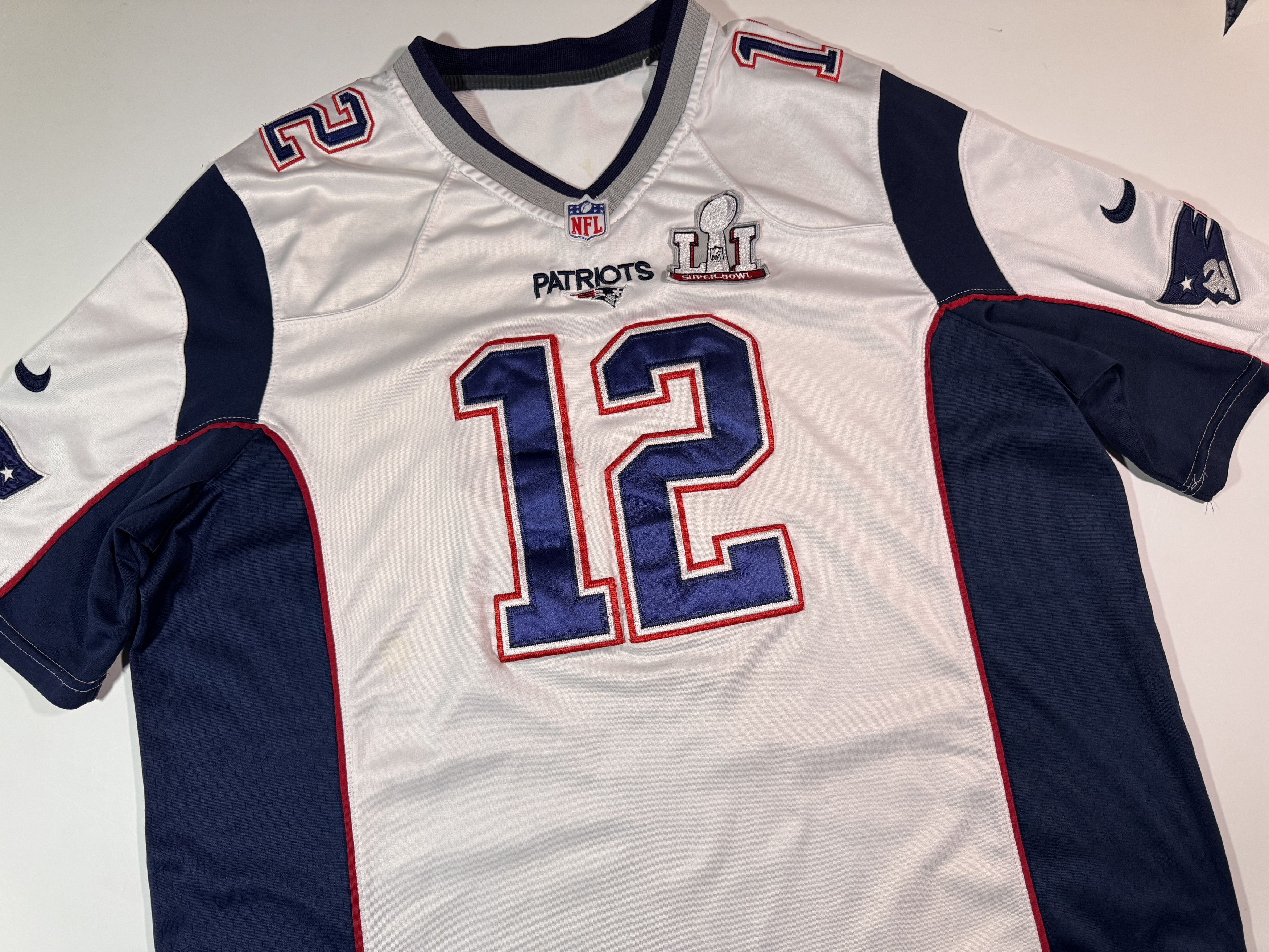 Nike Tom Brady #12 New England Patriots Nike Super Bowl Jersey Size US XXL / EU 58 / 5 - 3 Thumbnail