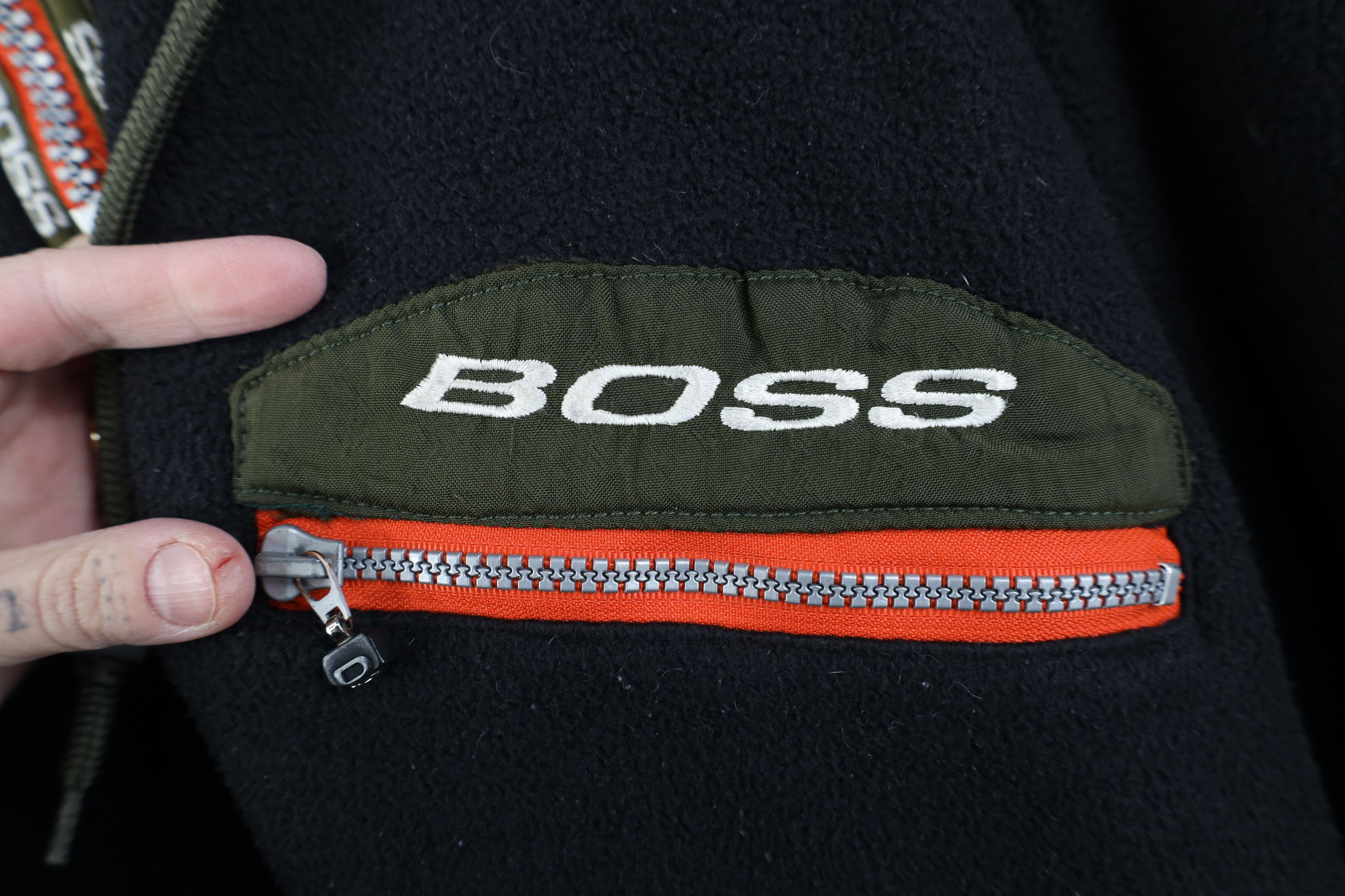 Vintage Vintage 90s Y2K Boss Streetwear Fleece After Hood Jacket Size US XL / EU 56 / 4 - 4 Thumbnail
