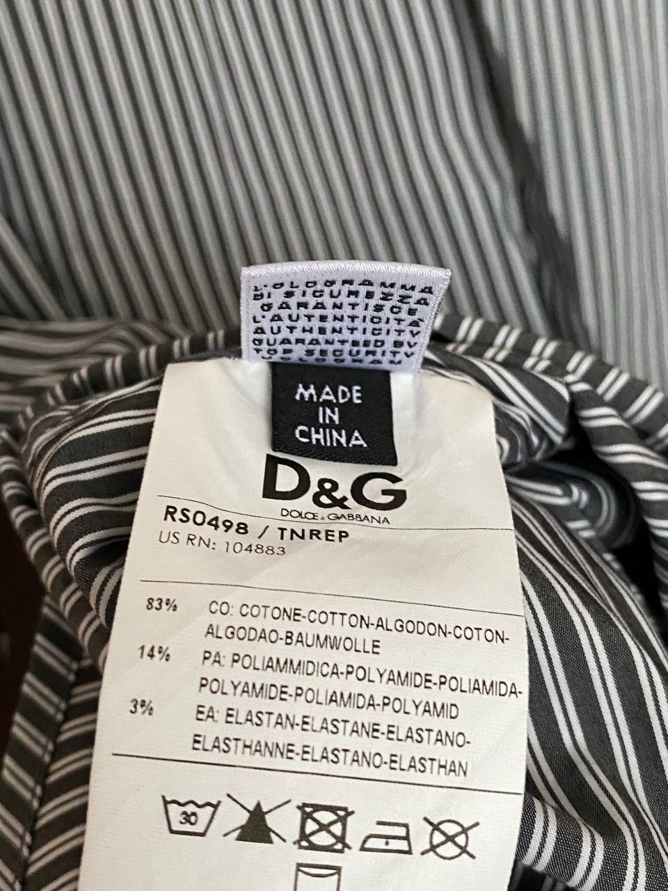 Dolce & Gabbana × Vintage Vintage Dolce & Gabbana Formal Grey Shirt Luxury L Size Size US L / EU 52-54 / 3 - 8 Thumbnail