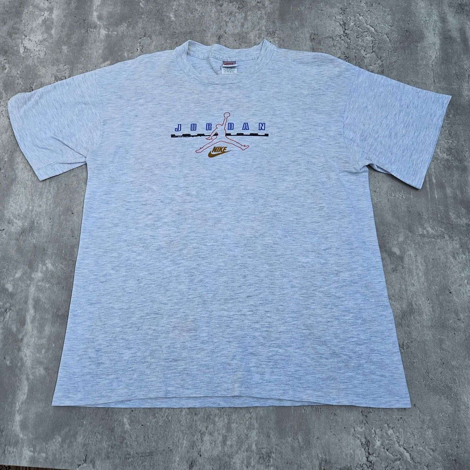 Nike Vintage Nike Michael Jordan Tee Grey Basketball X-Large 90s Size US XL / EU 56 / 4 - 3 Thumbnail