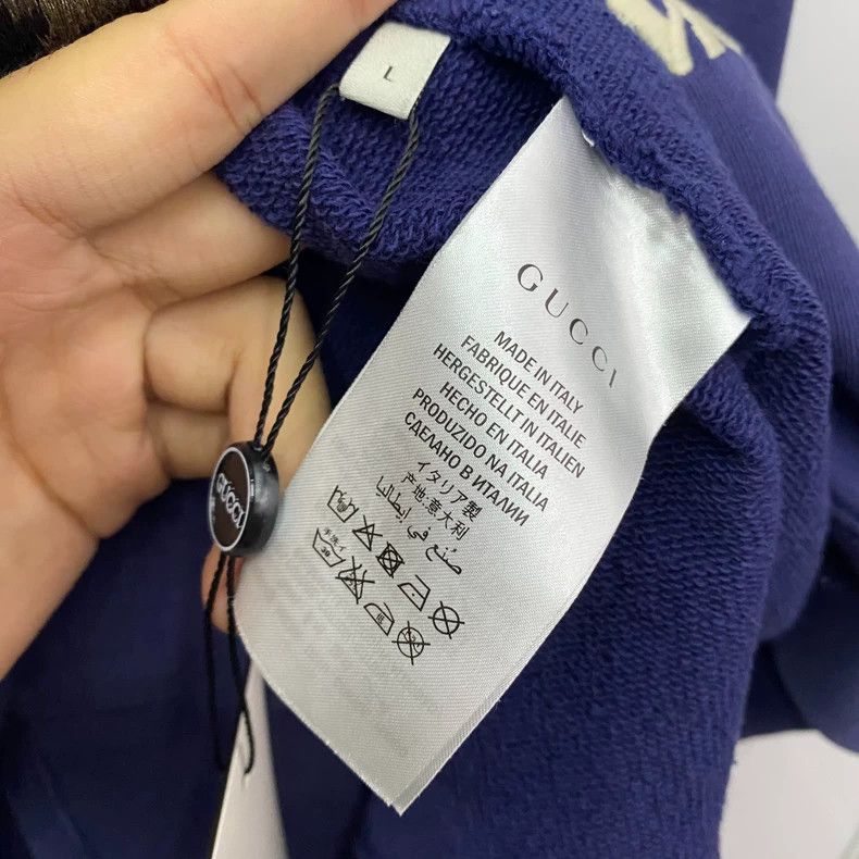 Gucci Gucci Rabbit embroidered blue sweatshirt 2502-Nextarrow Size US L / EU 52-54 / 3 - 5 Thumbnail