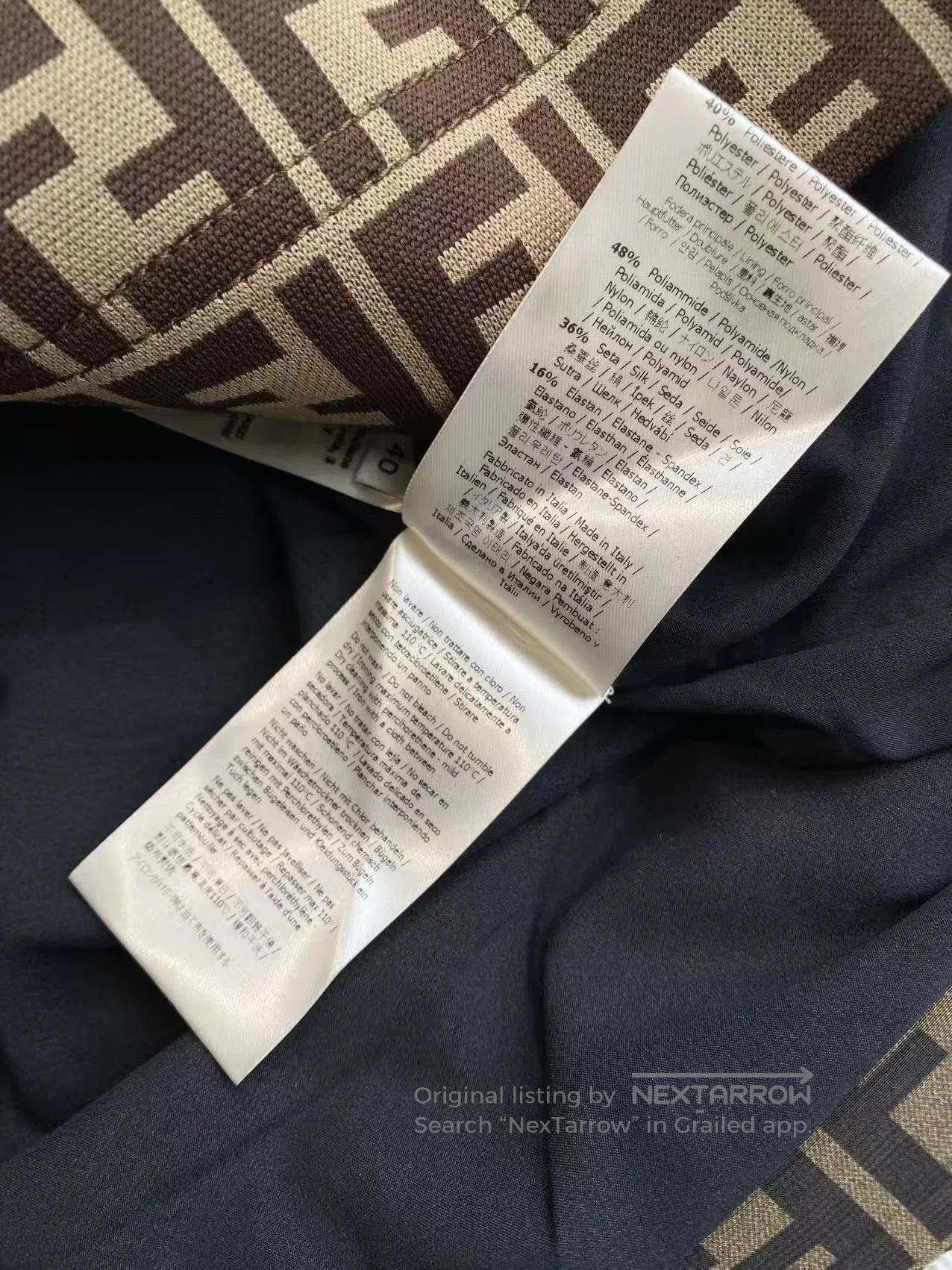 Fendi Fendi Brown old flowers full of printed short skirts| Size 26" / US 2 / IT 38 - 7 Thumbnail
