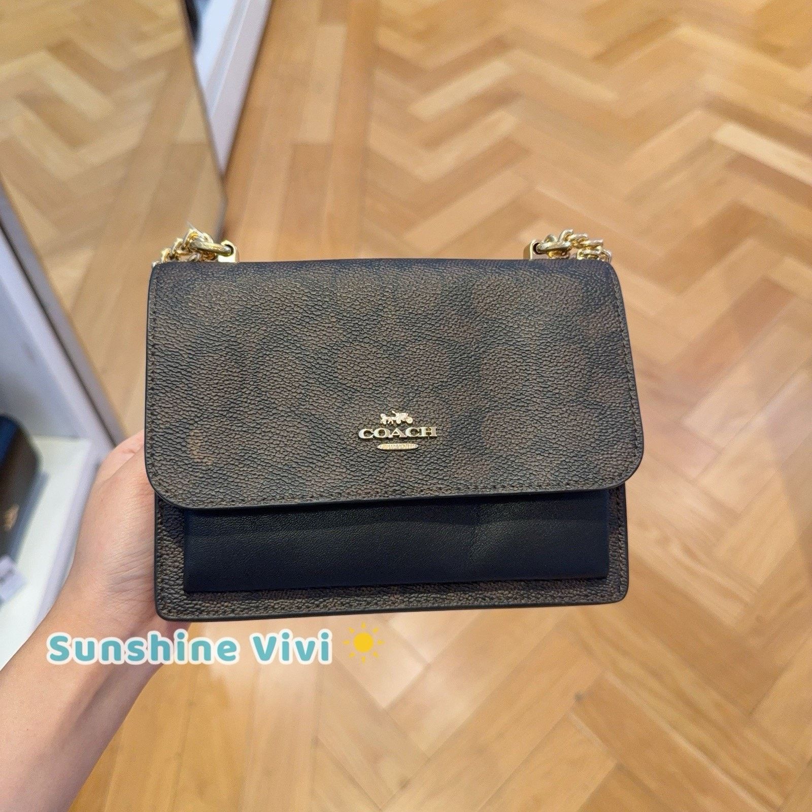 Coach NWT Coach Mini Klare Crossbody Bag CW206 Gold/Walnut/Black Size ONE SIZE - 1 Thumbnail