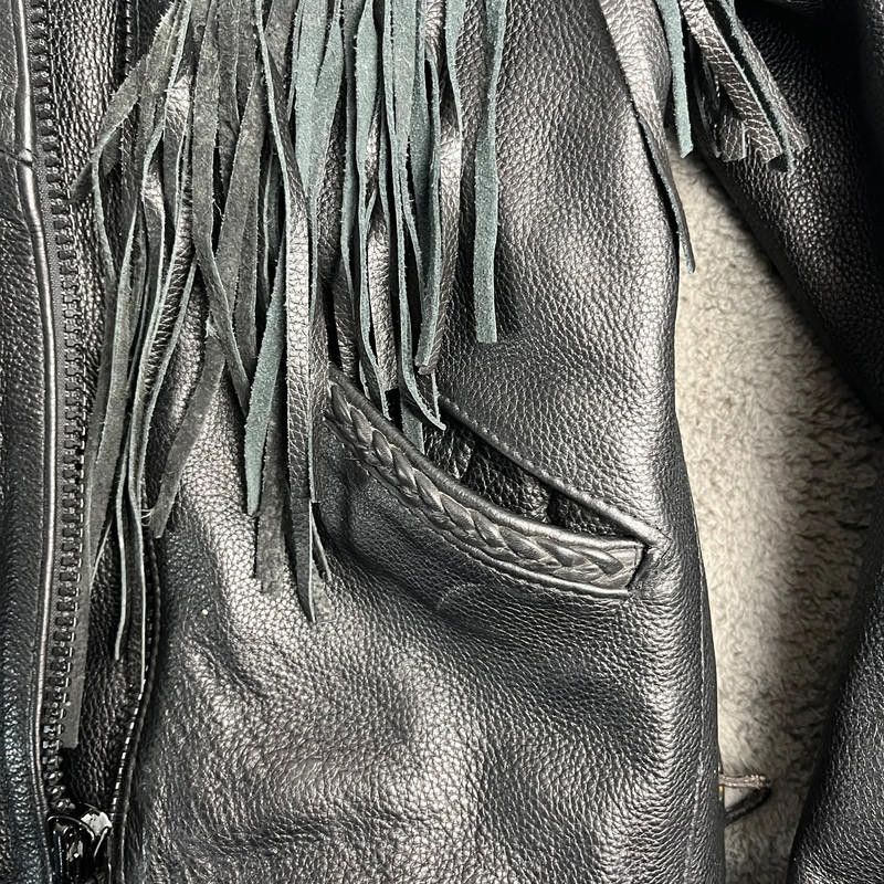 Designer OSX Leather Jacket L 100% Leather Size M / US 6-8 / IT 42-44 - 5 Thumbnail