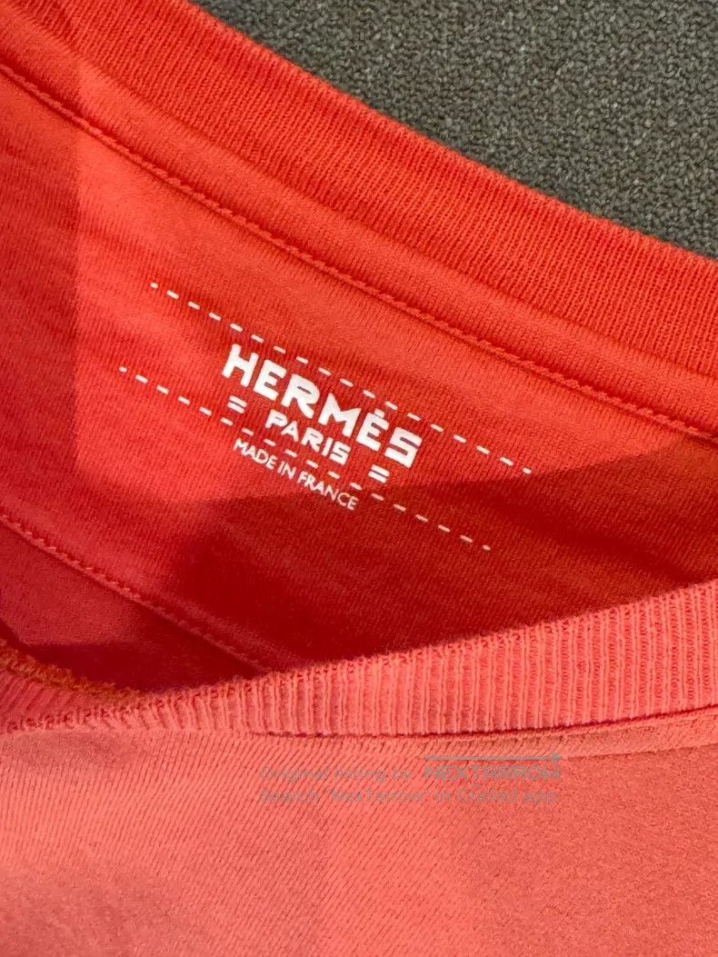 Hermes Hermes #Classic# Pocket Embroidered T-shirt Size XS / US 0-2 / IT 36-38 - 4 Thumbnail