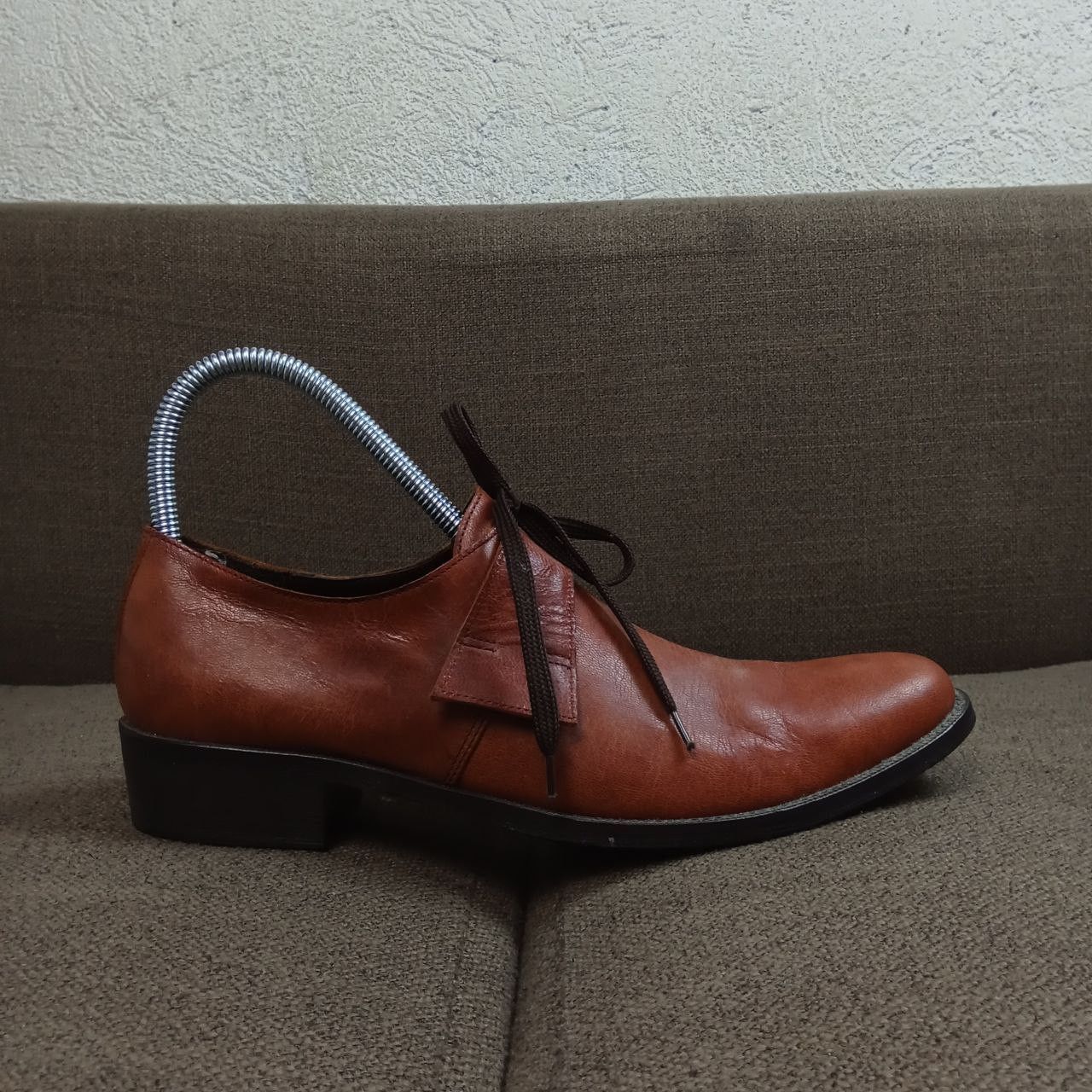 Yohji Yamamoto Y's Yohji Yamamoto - Mid Lace Point Toe - Burgundy Size US 4 / IT 34 - 1 Thumbnail