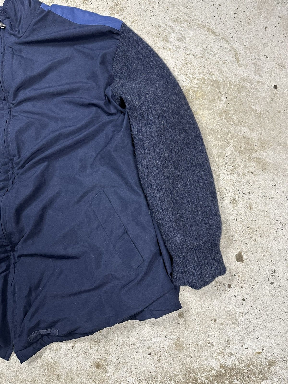 Burberry Vintage Y2K Burberry Golf Navy Track Jacket Wool Lining Size US XL / EU 56 / 4 - 4 Thumbnail