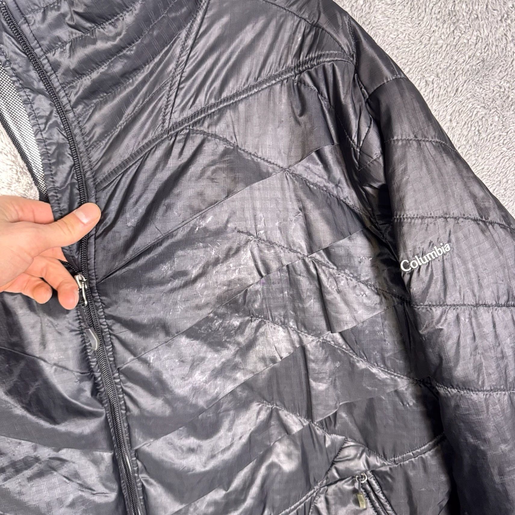 Vintage Columbia Jacket Womens 3X Omni-Heat Interchange Kaleidoscope II Quilted Puffer Size XXL / US 16-18 / IT 52-54 - 6 Thumbnail