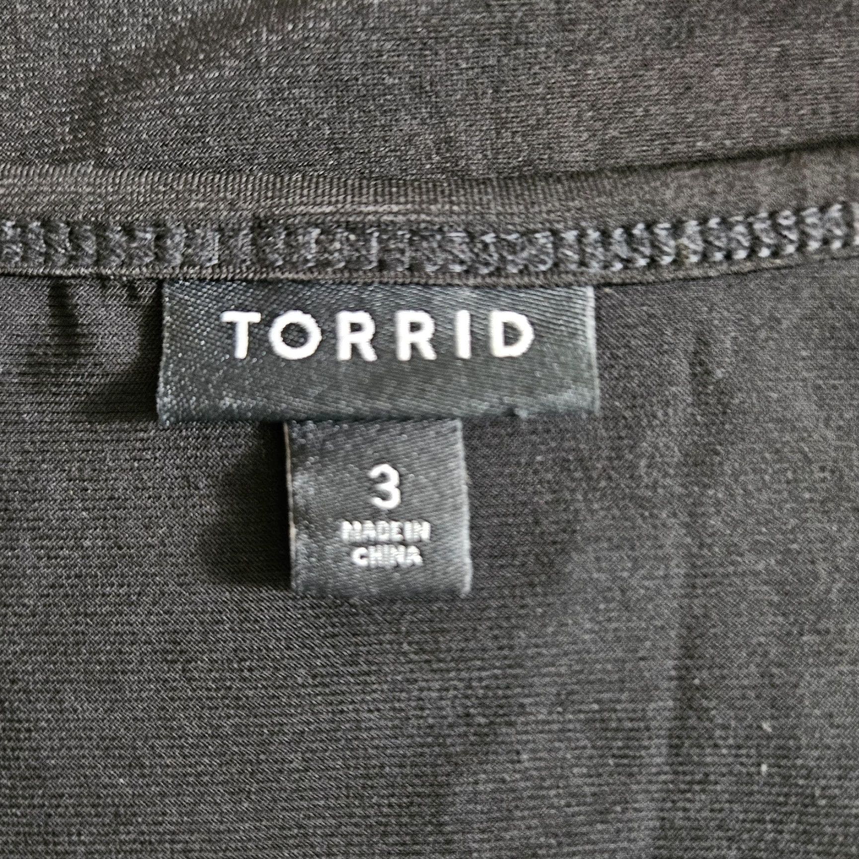 Torrid Torrid Tank Top Womens 3X Solid Black Polyester Blend Sleeveless Beach Summer Basic Shirt Womens Size XXL / US 16-18 / IT 52-54 - 5 Thumbnail