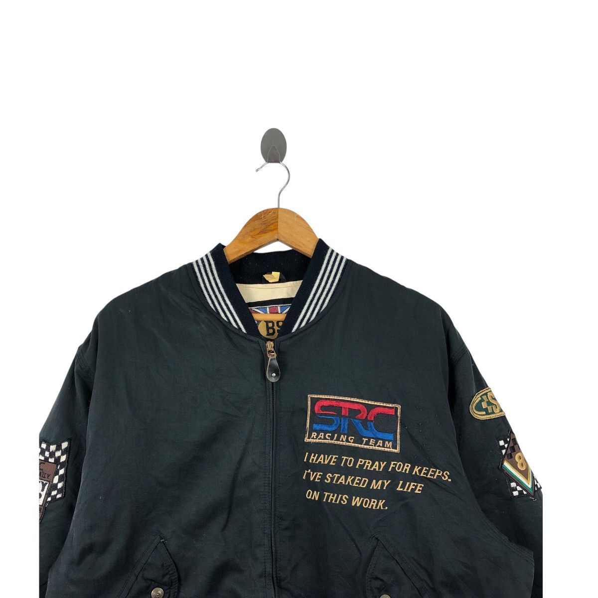 Vintage Vintage SRC RACING TEAM Hi Tech Bomber Jacket Size US L / EU 52-54 / 3 - 4 Thumbnail