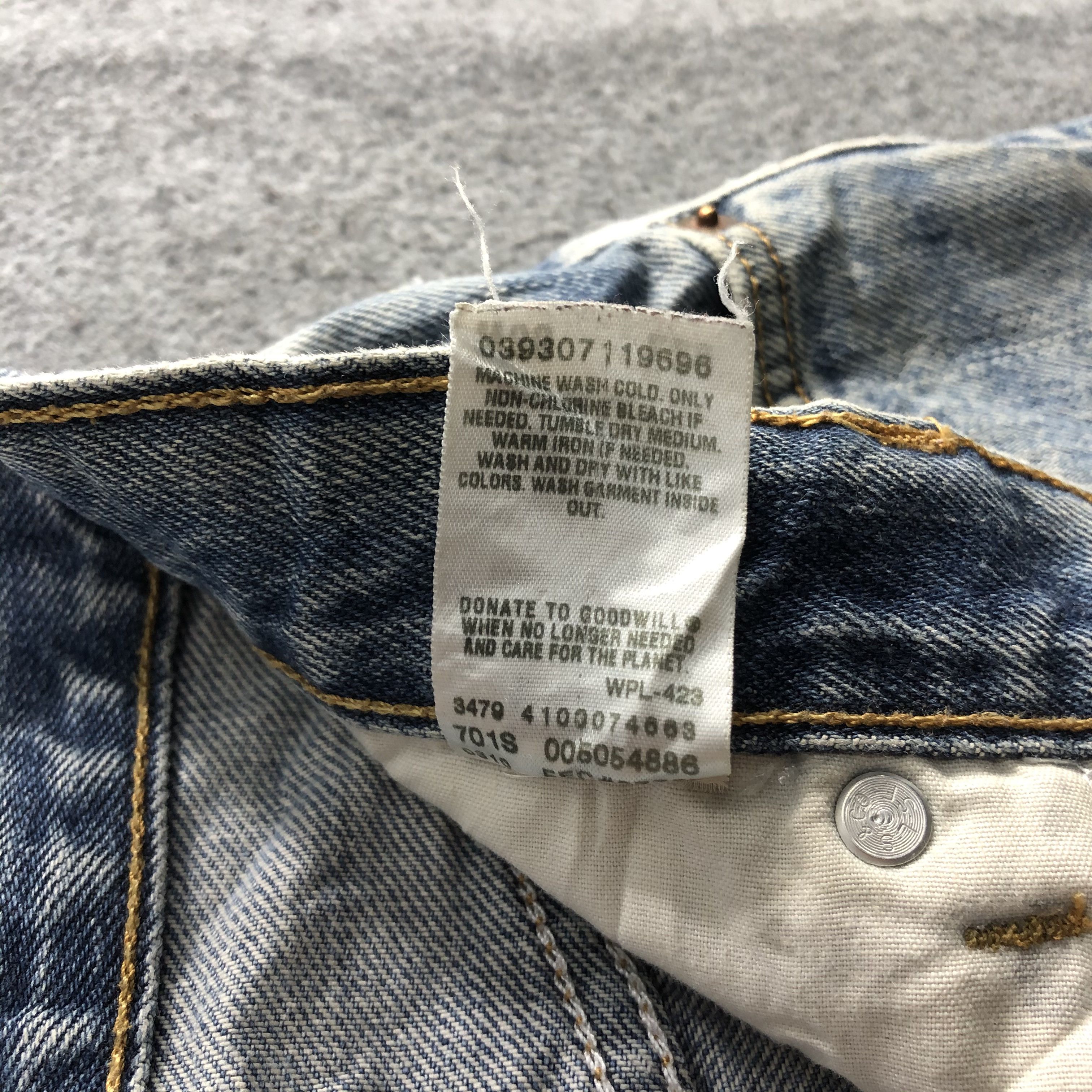 Levi's Vintage Blue Wash Levis 505 Jeans-J2302 Size US 36 / EU 52 - 13 Thumbnail