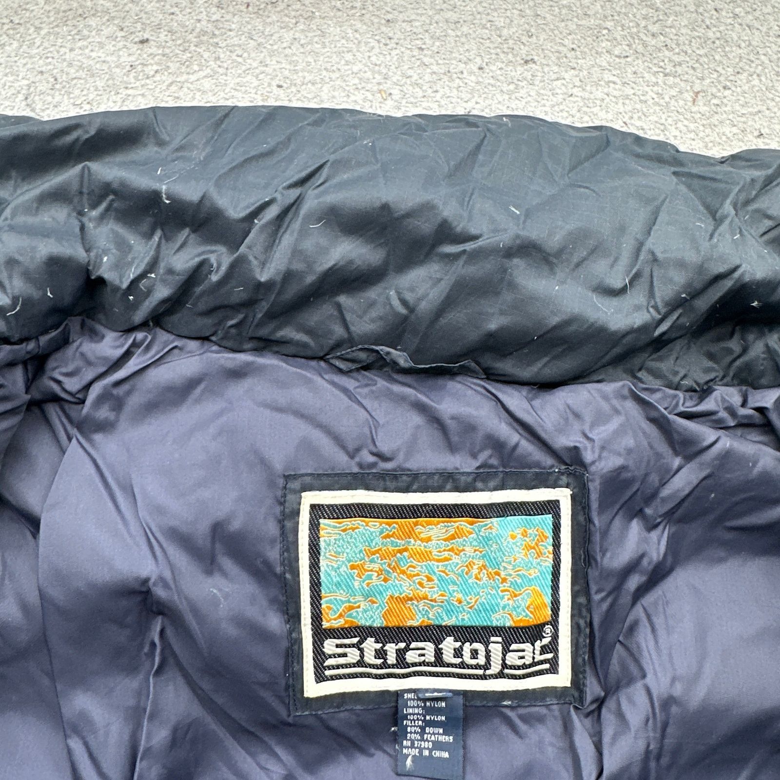 Other Vintage Stratojac Goose Down Puffer Parka Jacket XL Navy Size US XL / EU 56 / 4 - 16 Thumbnail