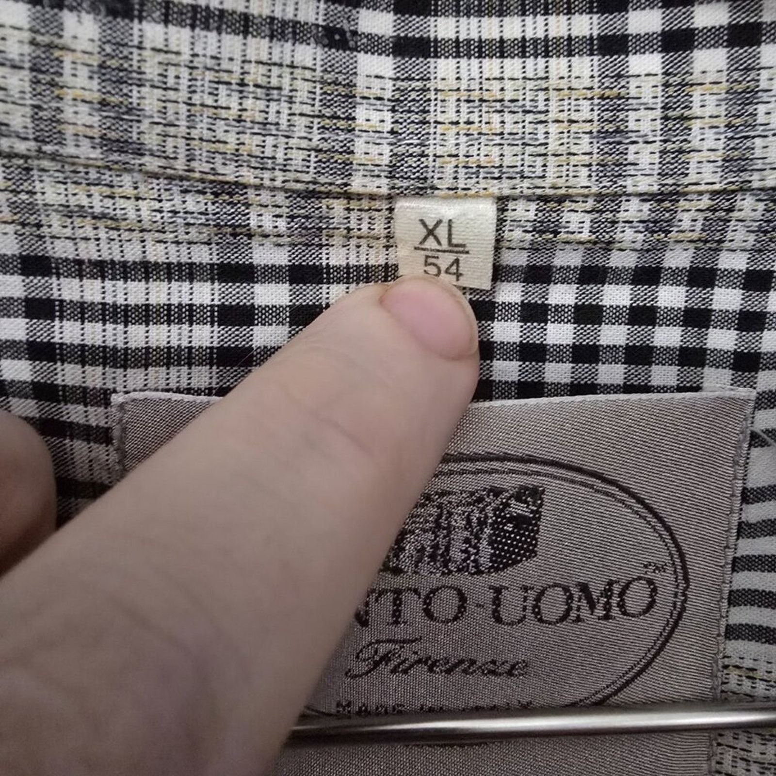 Pronto Uomo Pronto Uomo Firenze Glen Plaid Short Sleeve Made in Italy Size US XL / EU 56 / 4 - 4 Thumbnail