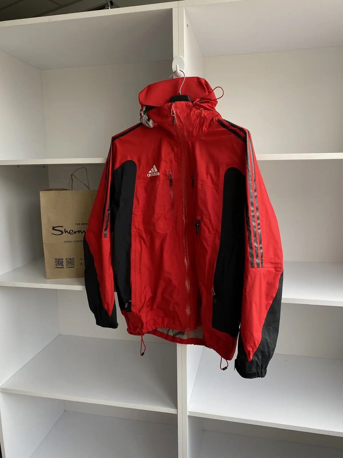 Adidas × Vintage Vintage Adidas Gore-tex Rain Jacket Mens Size US L / EU 52-54 / 3 - 2 Thumbnail