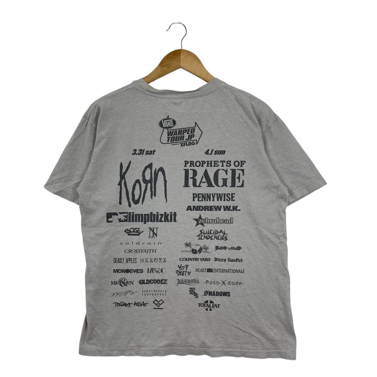 Vans Vintage VANS WRAPPER TOUR Jp Xflag Korn Limp Bizkit Tshirt Size US M / EU 48-50 / 2 - 1 Thumbnail