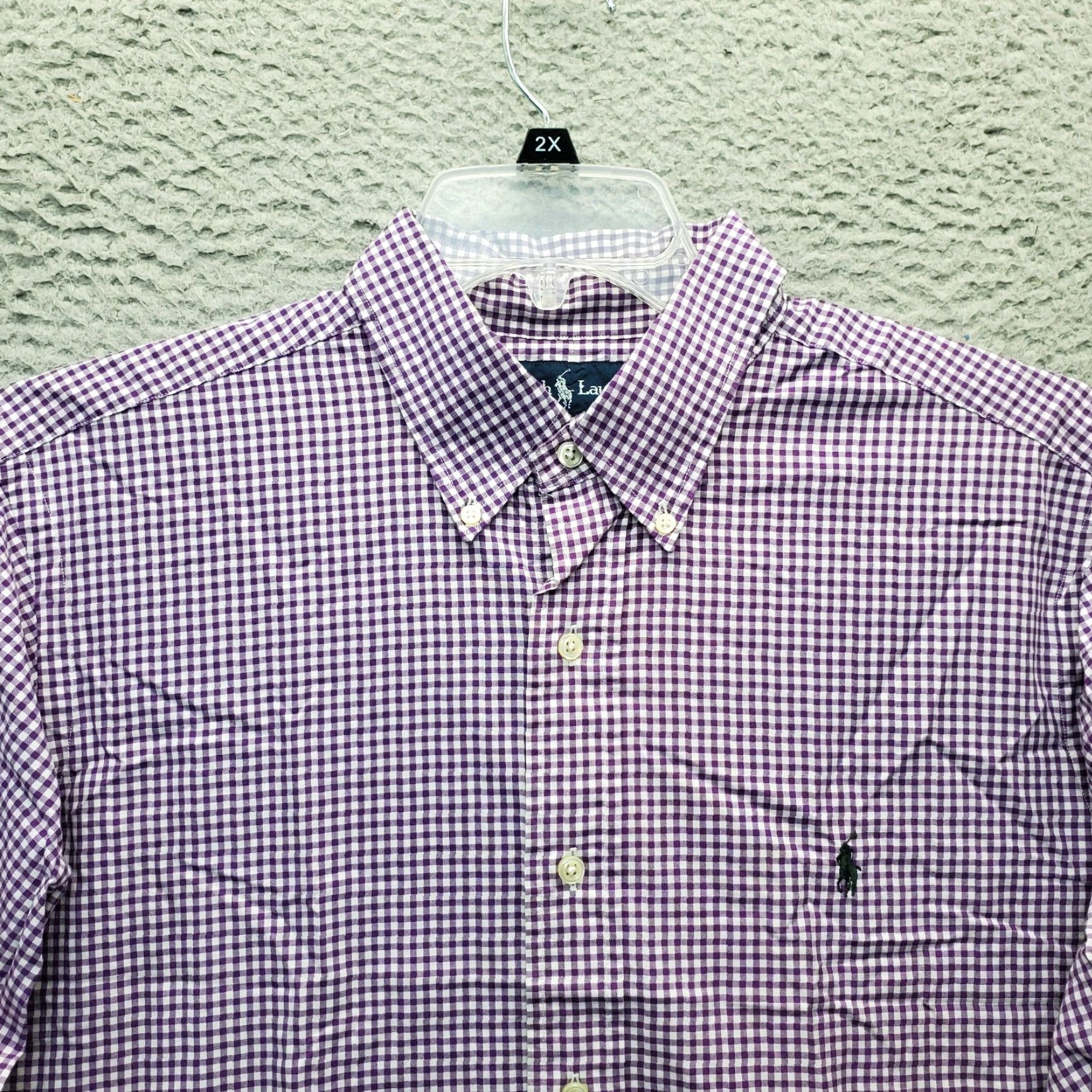 Ralph Lauren Ralph Lauren Dress Shirt Mens 16.5 Multi Gingham Classic Fit Button Up Pony Logo Shirt Mens Size 16.5 Multicolor Gingham Classic Mens Size 46R - 3 Thumbnail