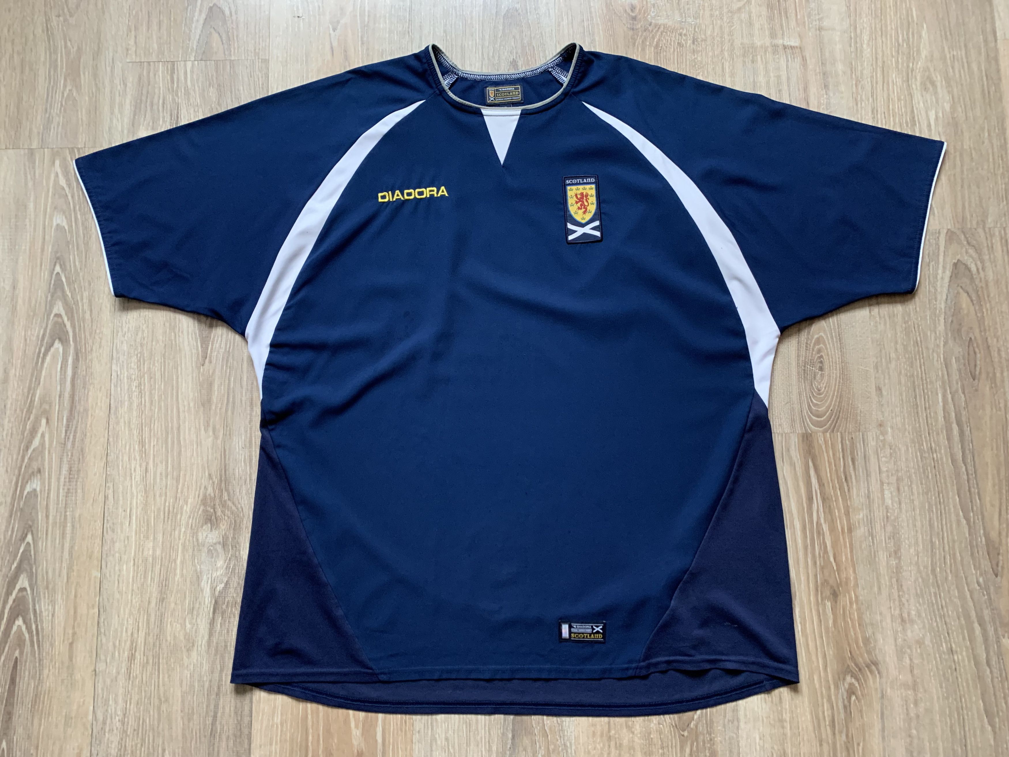 Diadora × Vintage Vintage Diadora Scotland Home Football Shirt 2003-2005 Size US XL / EU 56 / 4 - 3 Thumbnail