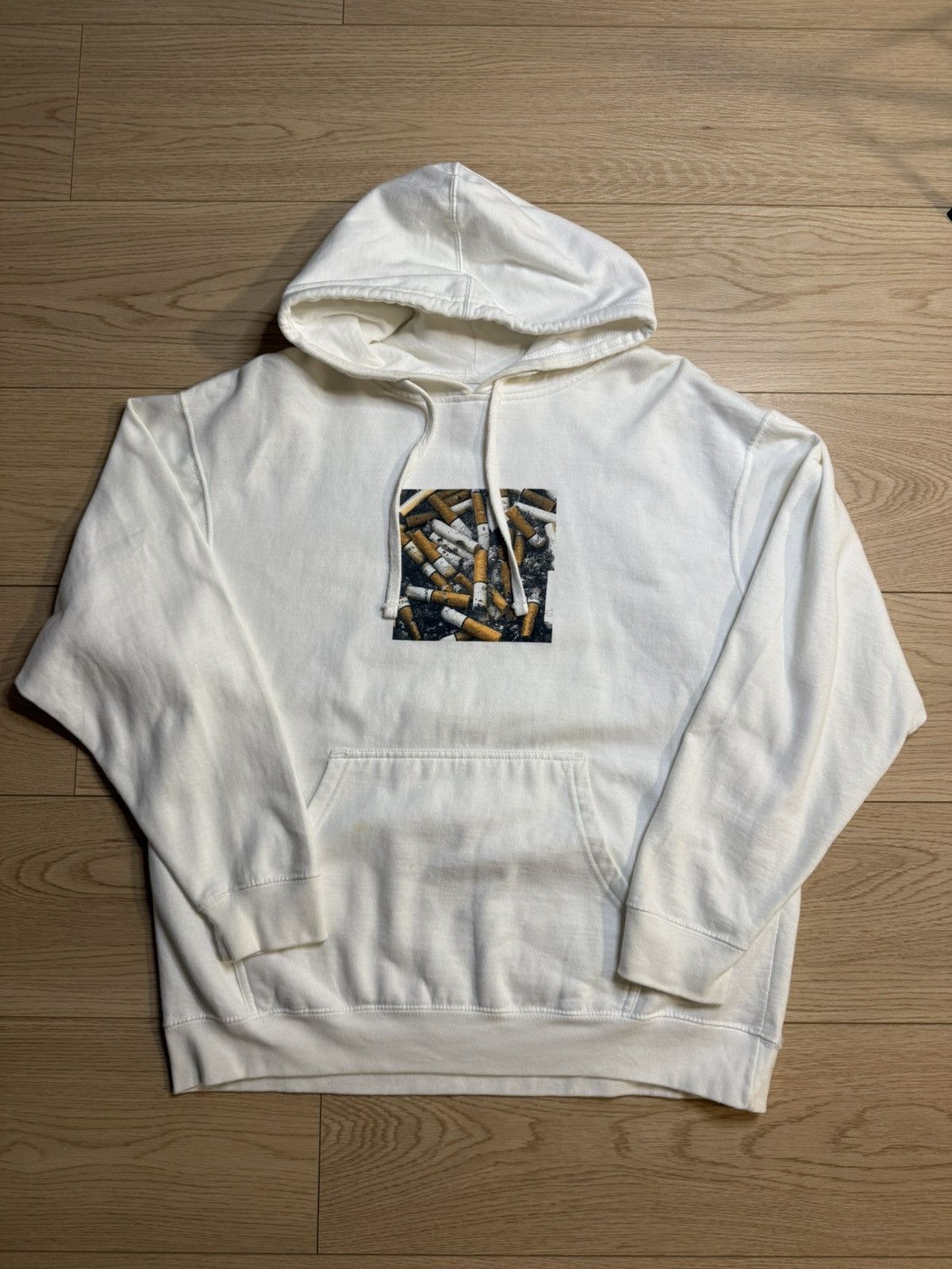 Anti Social Social Club Anti Social Social Club Cigarette White Hoodie
