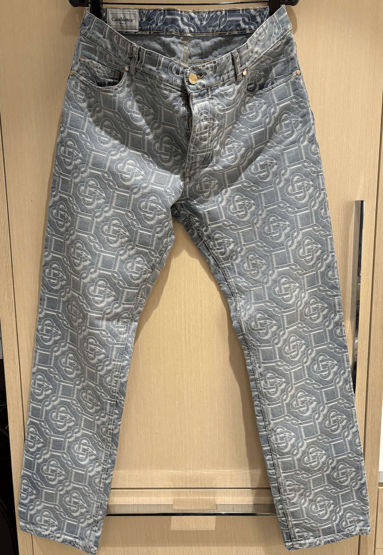 【極美品】Casablanca ロゴデニム Casablanca Casablanca Embroidered Monogram Denim | Grailed