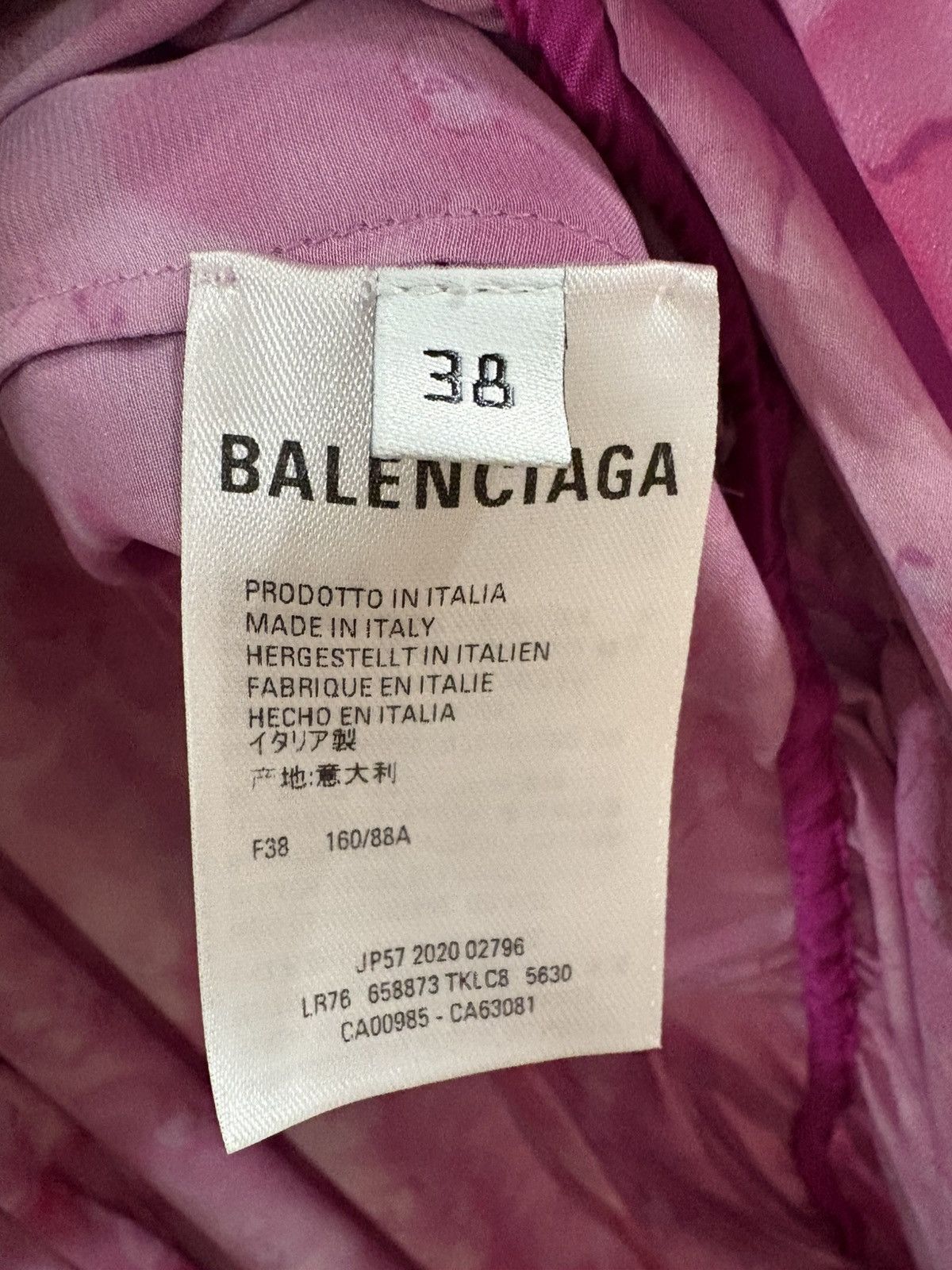 Balenciaga Balenciaga Pink Watercolor Print Dress – Elegant&Rare Piece Size S / US 4 / IT 40 - 7 Thumbnail