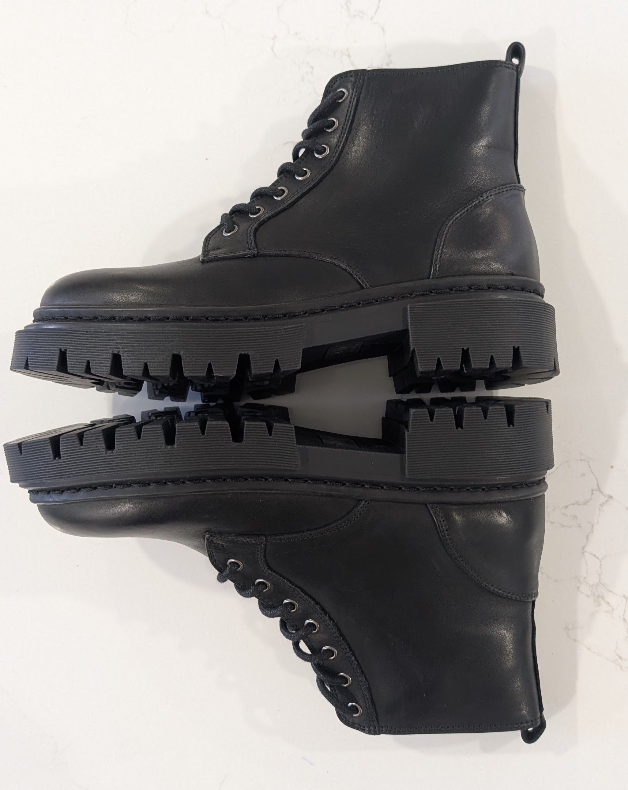 Staud STAUD Henry Combat Boots Black Nappa Leather Size 7 Size US 7 / IT 37 - 7 Thumbnail