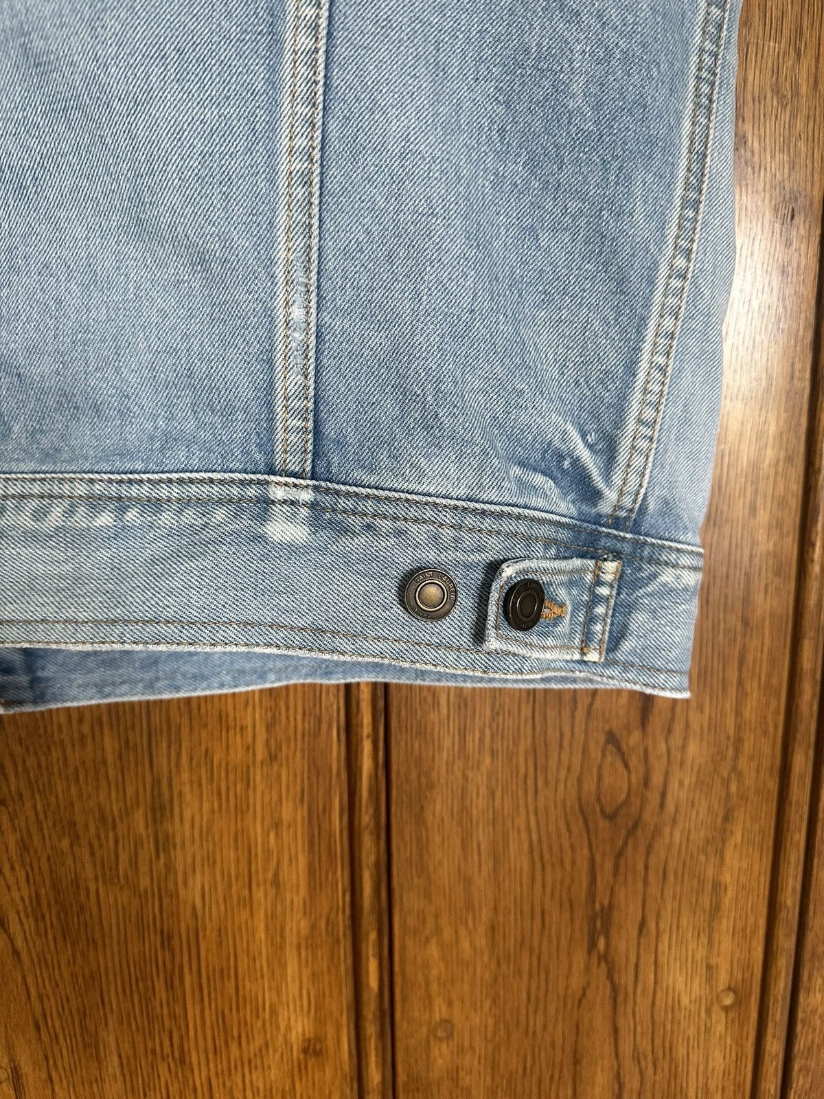Saint Laurent Paris Ss16 Surf Sound Saint Laurent grail sleeveless denim jacket Size US XL / EU 56 / 4 - 17 Thumbnail