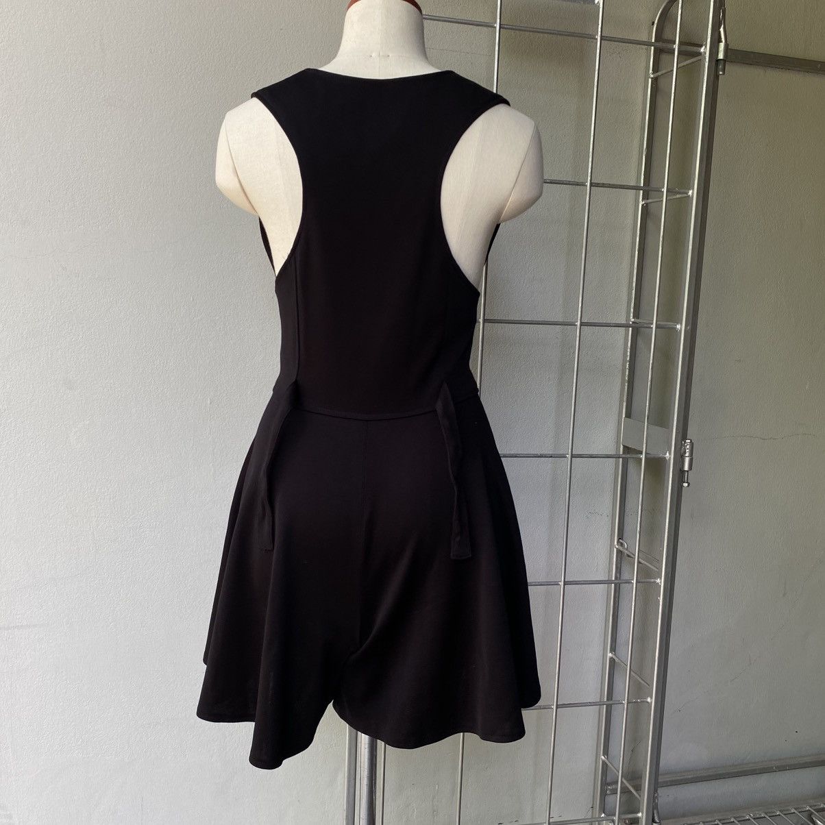 Jean Paul Gaultier JUNIOR Gaultier Deep V-Neck Black Romper Skort Size S / US 4 / IT 40 - 6 Thumbnail
