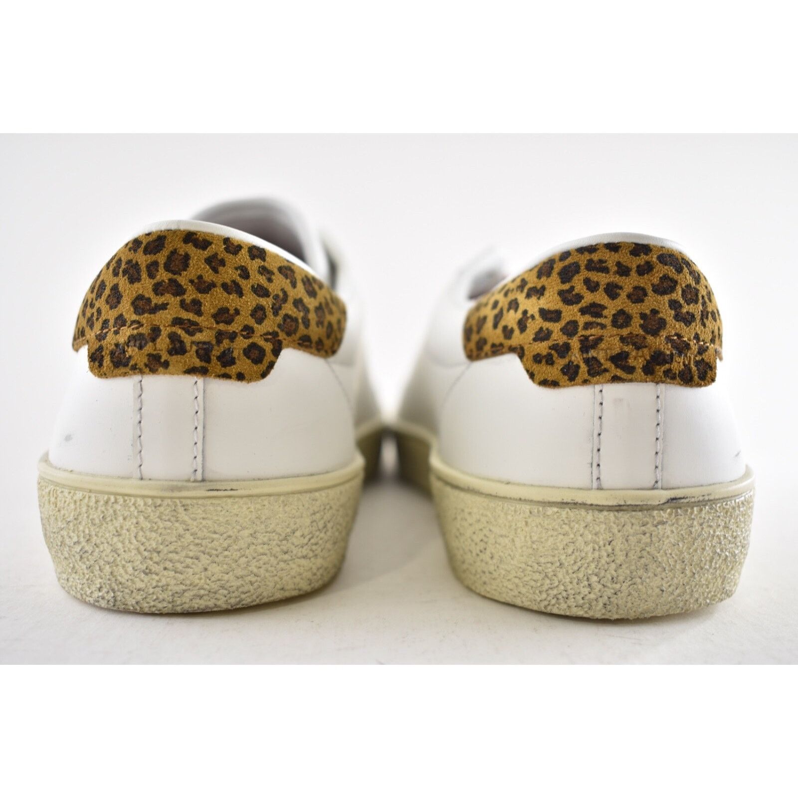 Yves Saint Laurent Saint Laurent Mens SL 37 Court Diamond White Flat Low Top Size US 11 / EU 44 - 13 Thumbnail