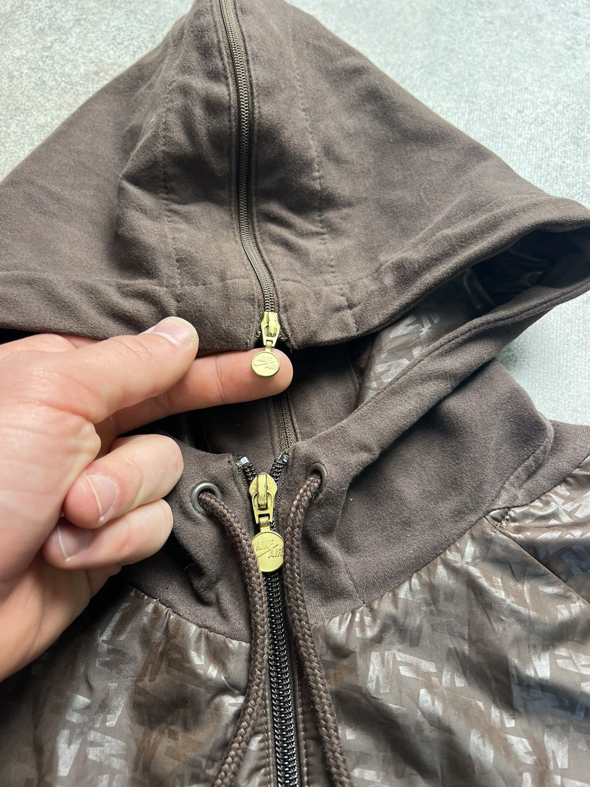 Nike × Vintage Nike vintage zip hoodie Size US XL / EU 56 / 4 - 4 Thumbnail