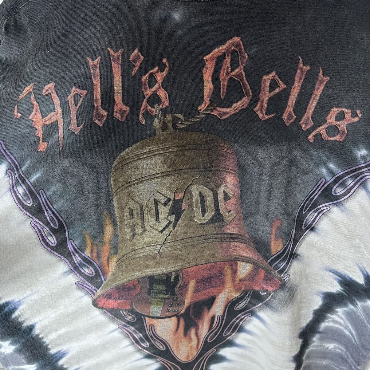 Liquid Blue Vintage AC/DC Hell’s Bells Big Overprinted Tye Dye Tee Size US XL / EU 56 / 4 - 8 Thumbnail