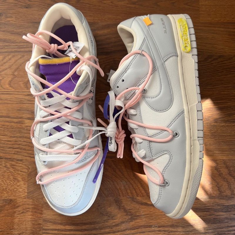 Nike × Off-White Nike Dunk Low Off-White Lot 24 Size US 12 / EU 45 - 3 Thumbnail