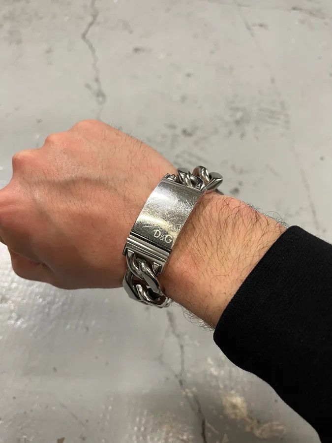 Dolce & Gabbana 2000s Dolce & Gabbana Stainless Steel Bracelet Size ONE SIZE - 3 Thumbnail