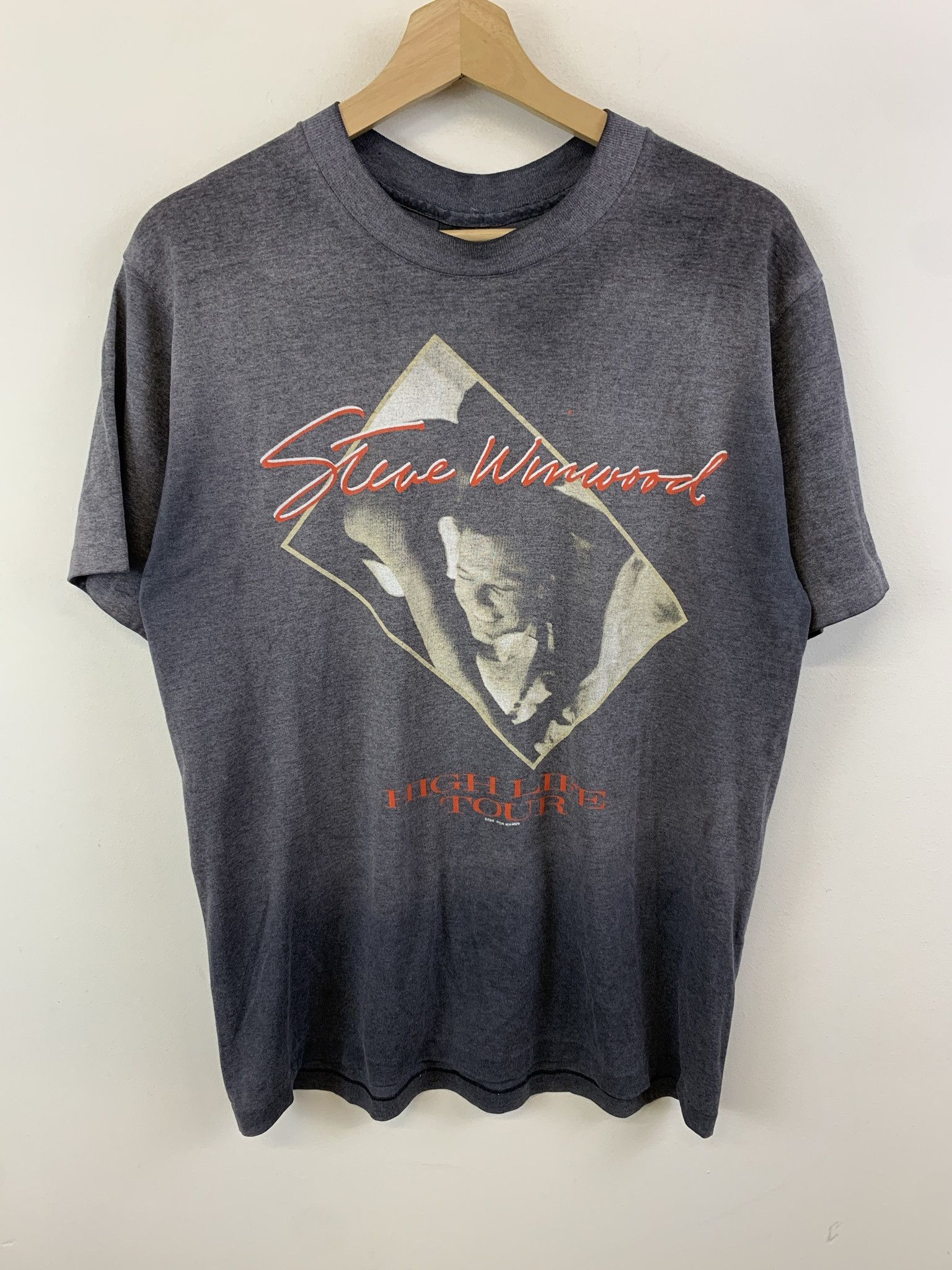 Vintage 1985 Steve Winnewood High Life Tour Single Stitch Tee Size L