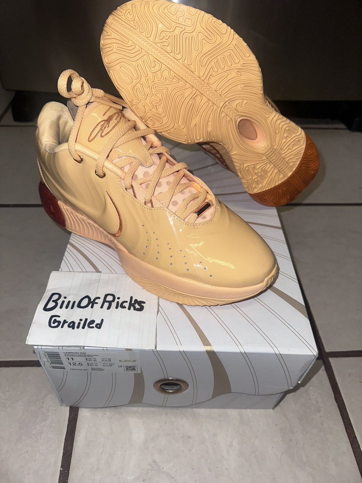 image of Nike Lebron 21 Size 9 Dragon Pearl Melo Orange Shoes, Men's