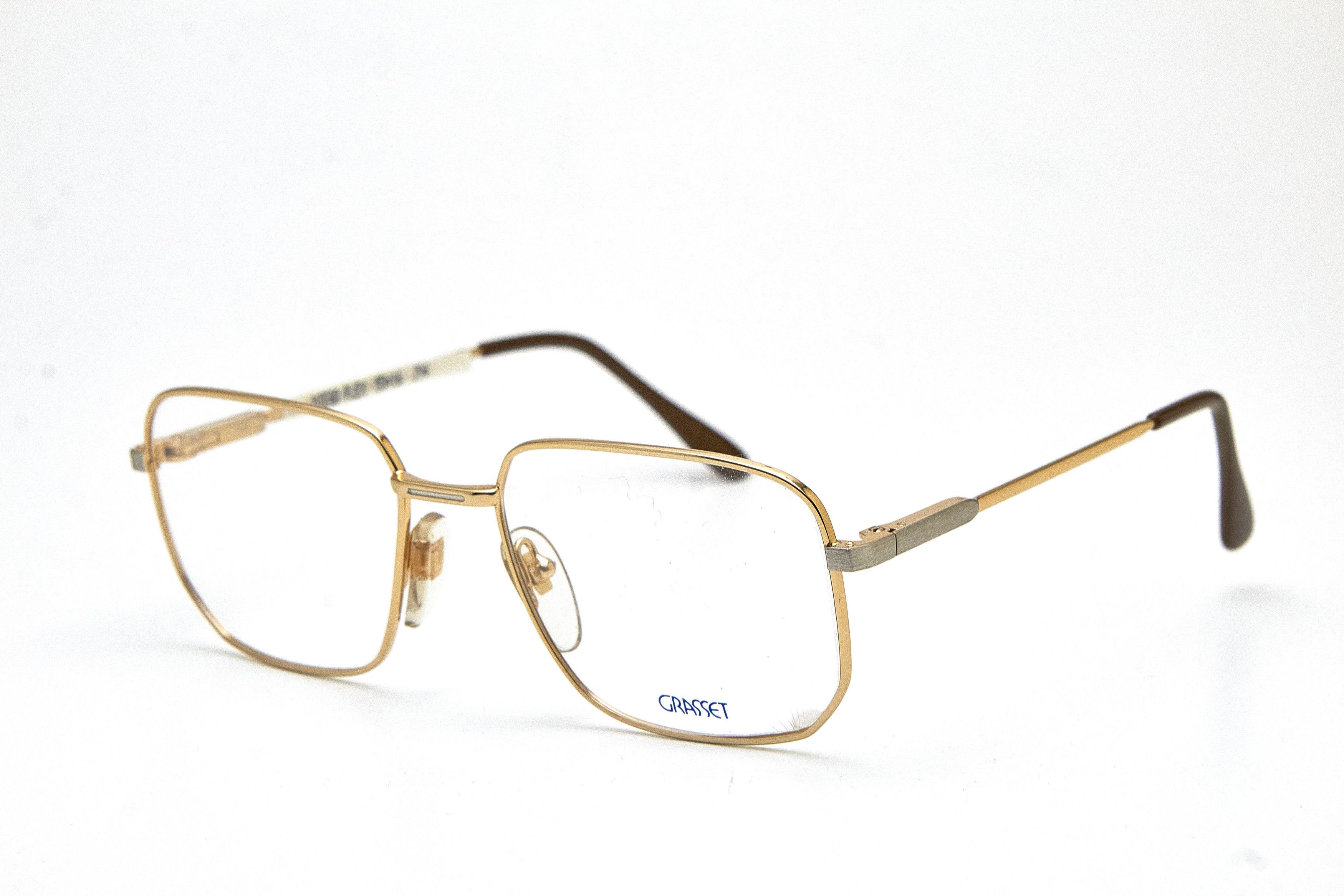 Vintage Old Money GRASSET Gold&Silver Rectangular Quiet Lux Specs Size ONE SIZE - 1 Thumbnail